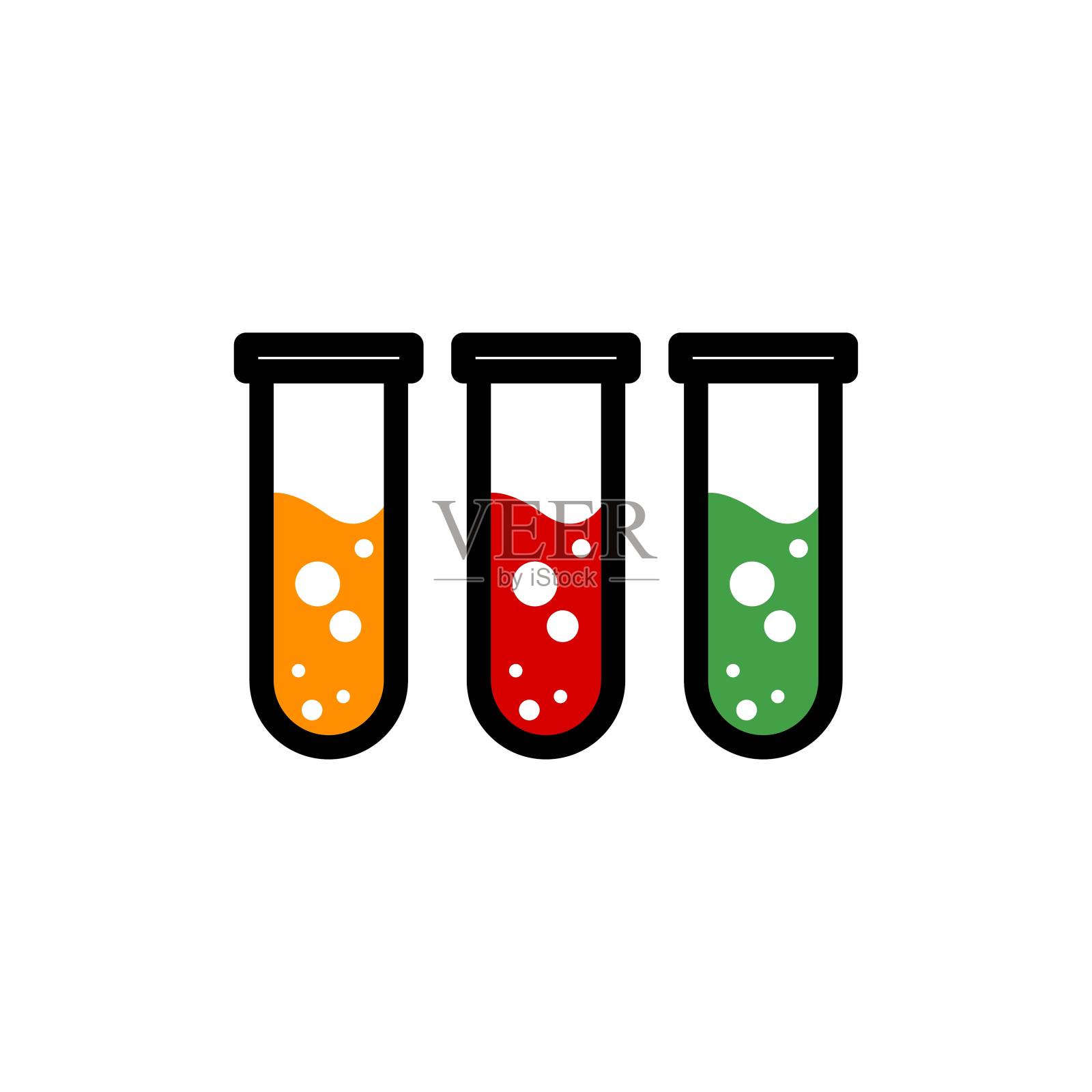 试管矢量图形设计说明插画图片素材