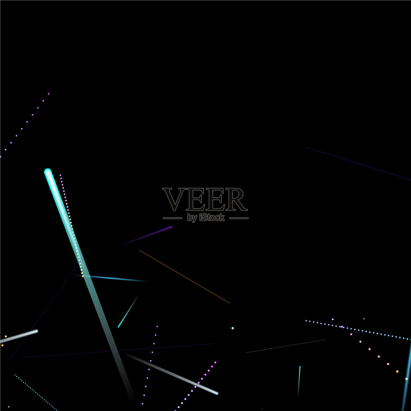 快速效果运动霓虹眩光动态插画图片素材