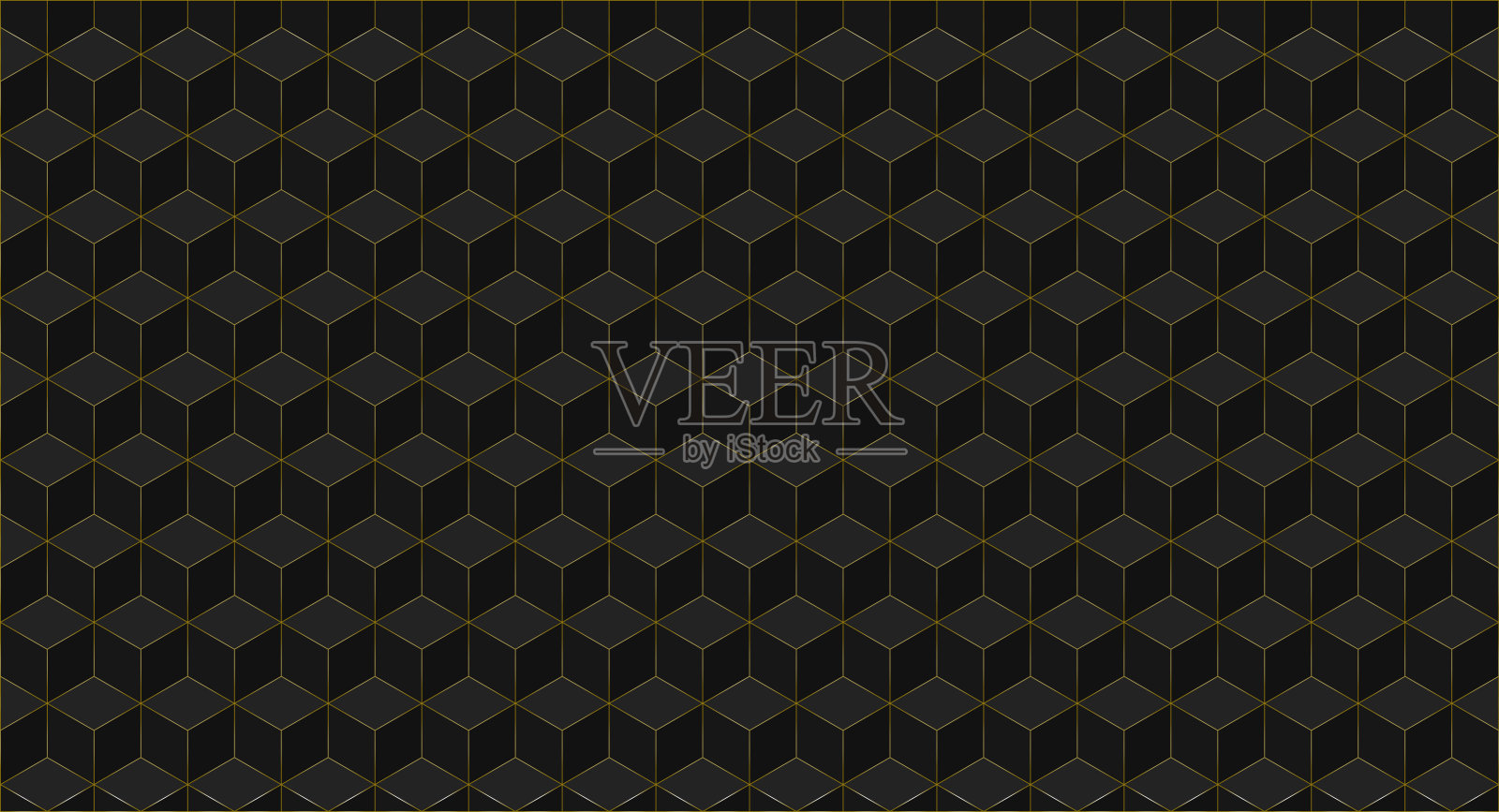 多边形几何背景，黑色和金色的颜色插画图片素材