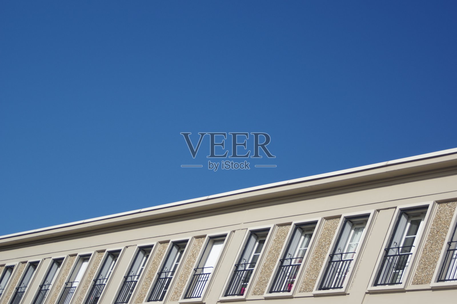 典型的法国建筑，诺曼底，法国。照片摄影图片