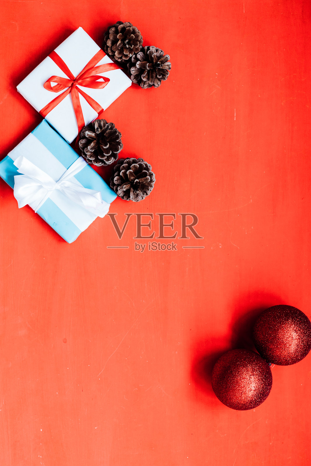 圣诞背景圣诞装饰礼物玩具冬天照片摄影图片