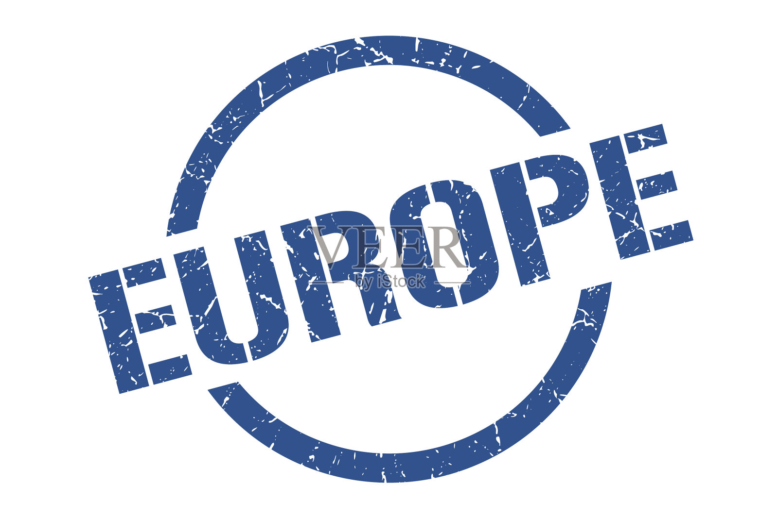 欧洲在孤立的标志附近踩欧洲垃圾插画图片素材