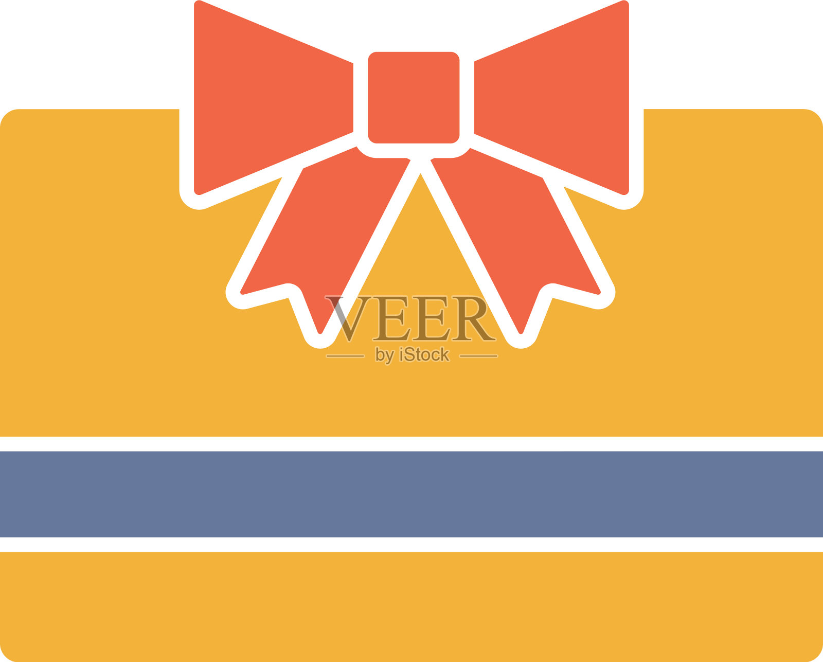 礼品卡字形彩色图标设计元素图片