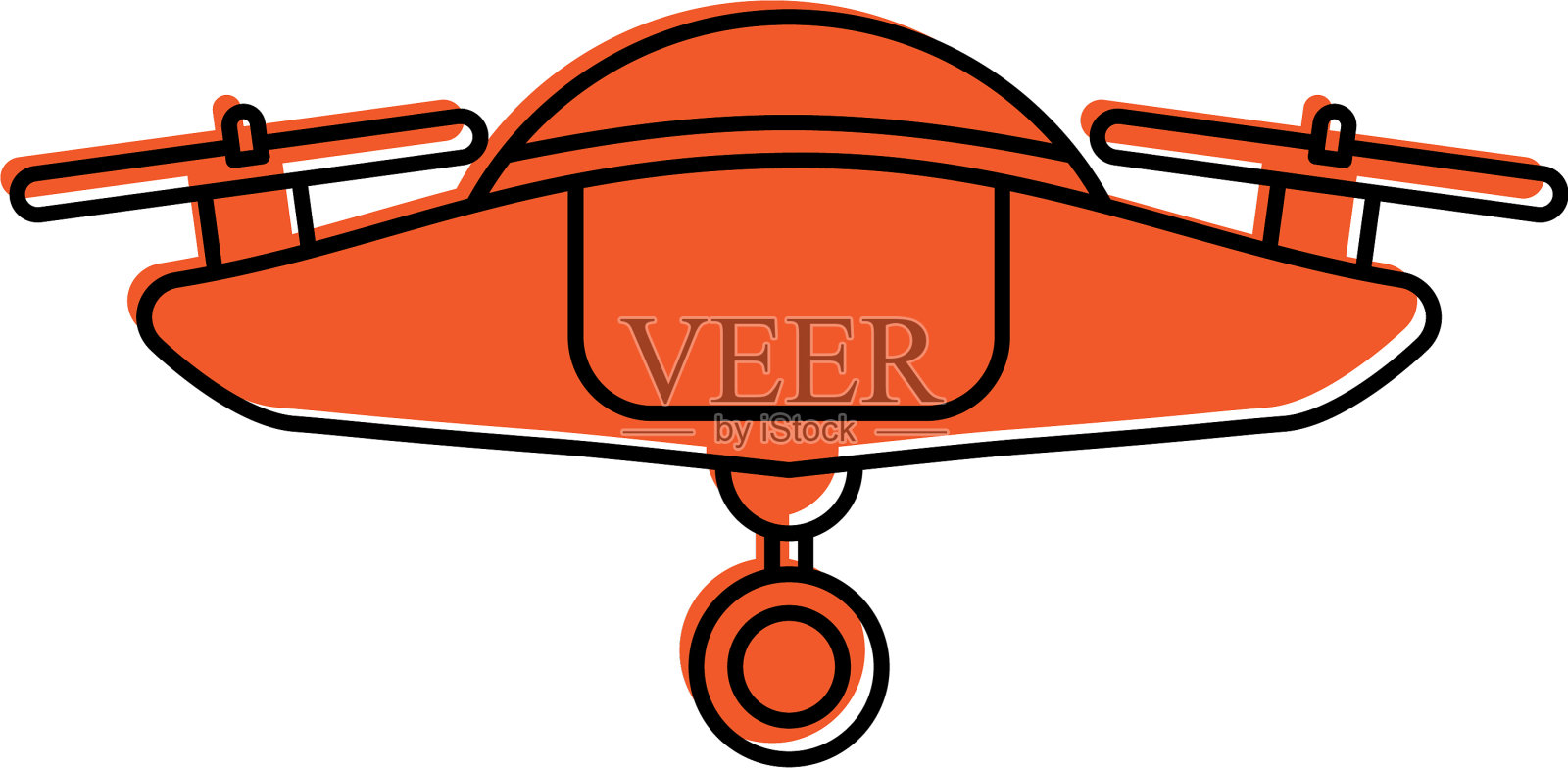 带摄像头的无人机飞行技术设计元素图片