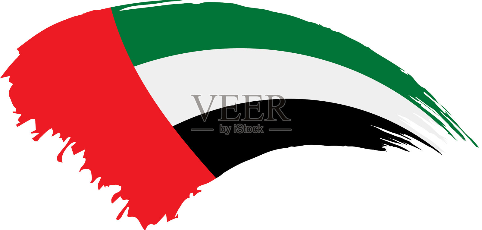 阿拉伯联合酋长国国旗设计元素图片