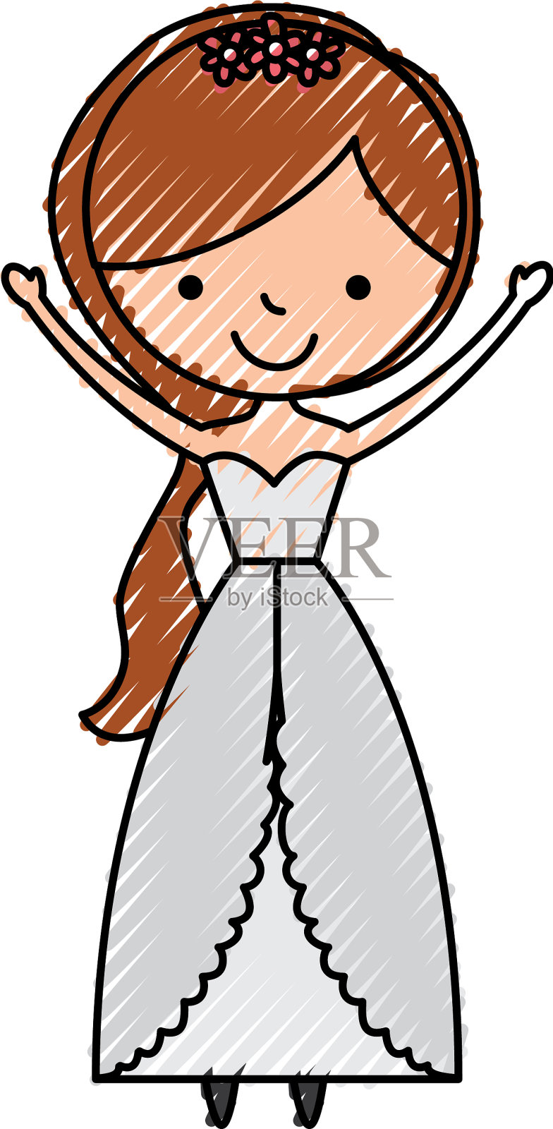 可爱的妻子角色设计元素图片