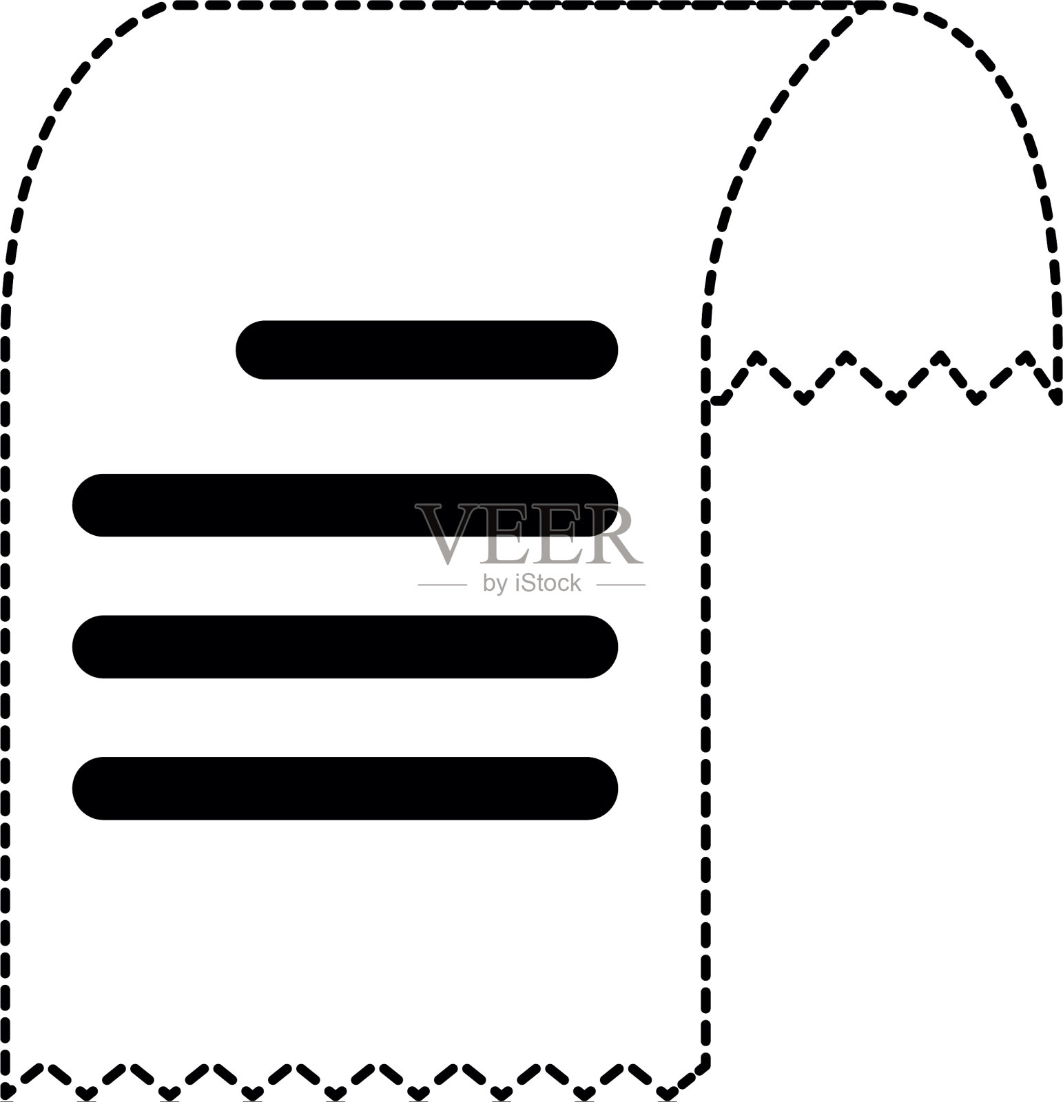 凭证纸孤立图标图标素材