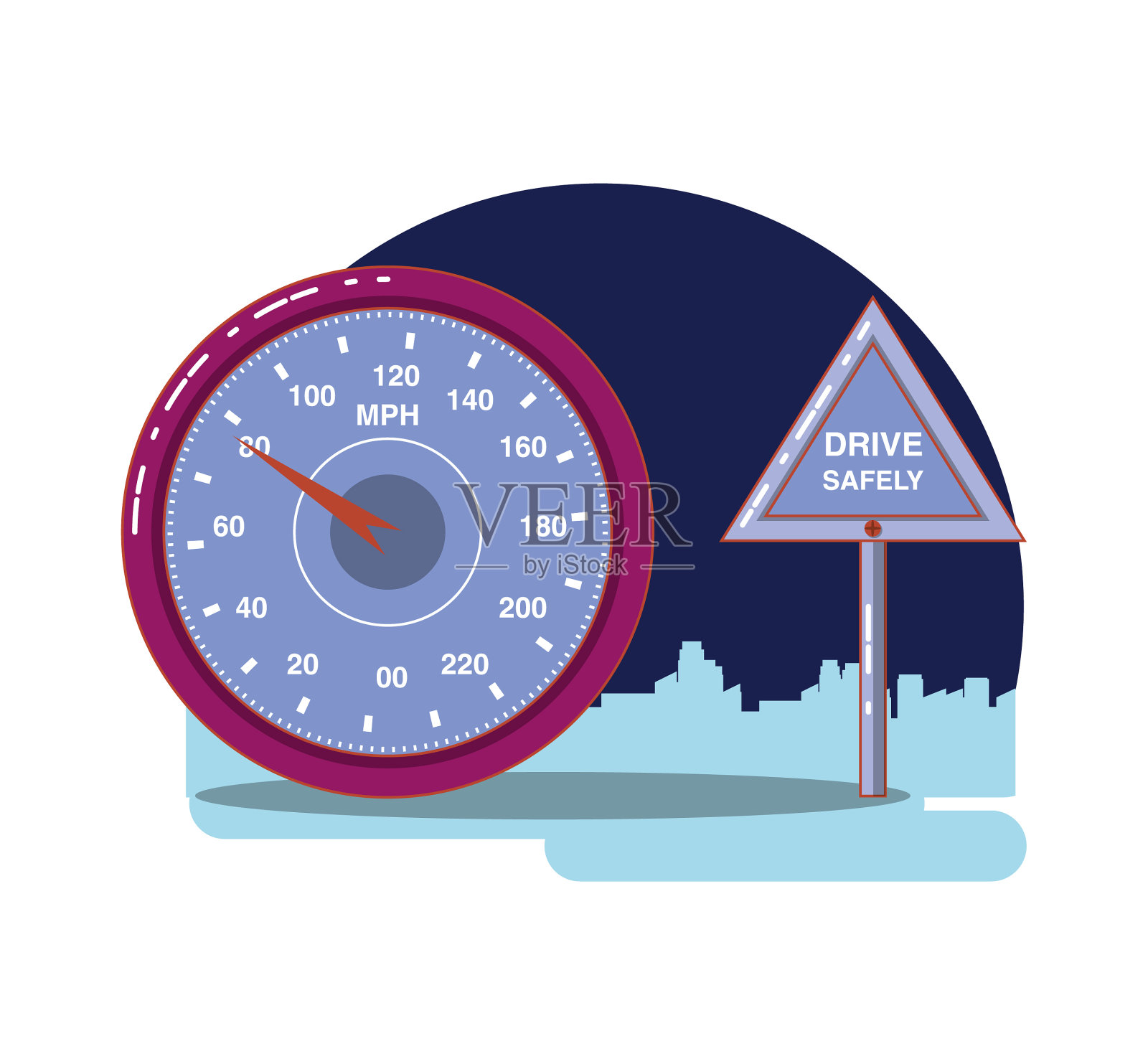 司机安全运动标签设计元素图片