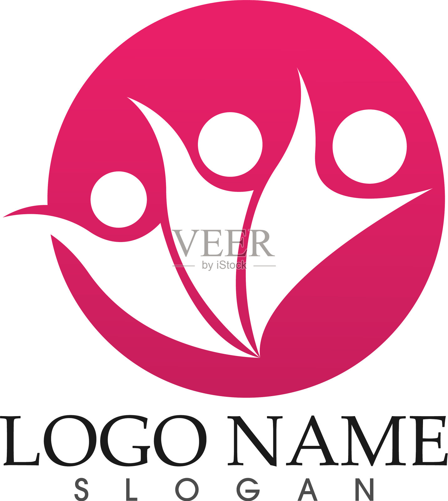 社区图标标识和符号模板设计元素图片