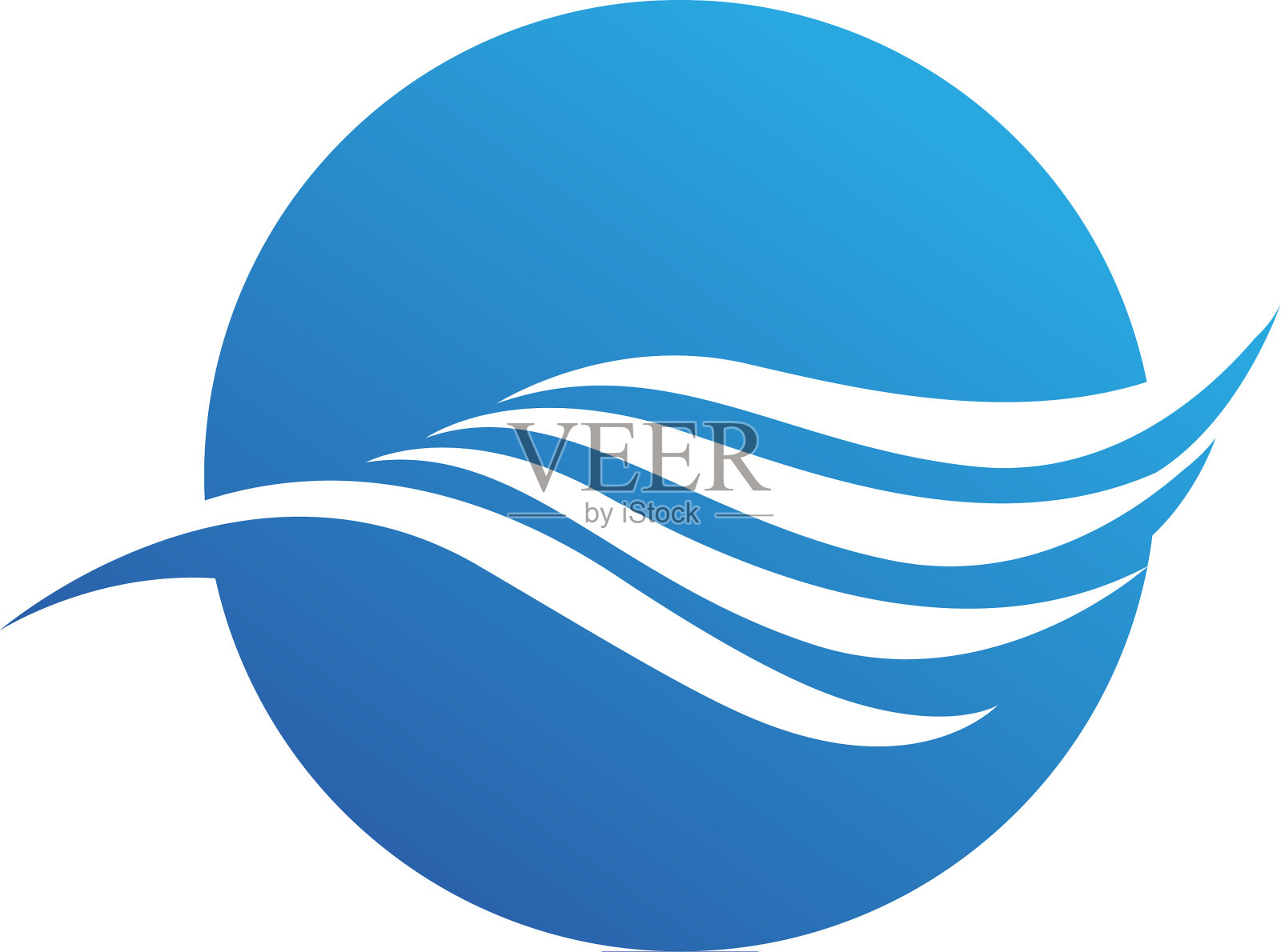 水波标志模板设计设计元素图片