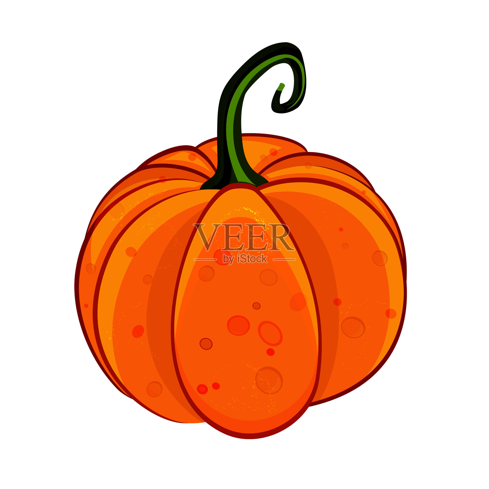 孤立的白色南瓜图标设计元素图片