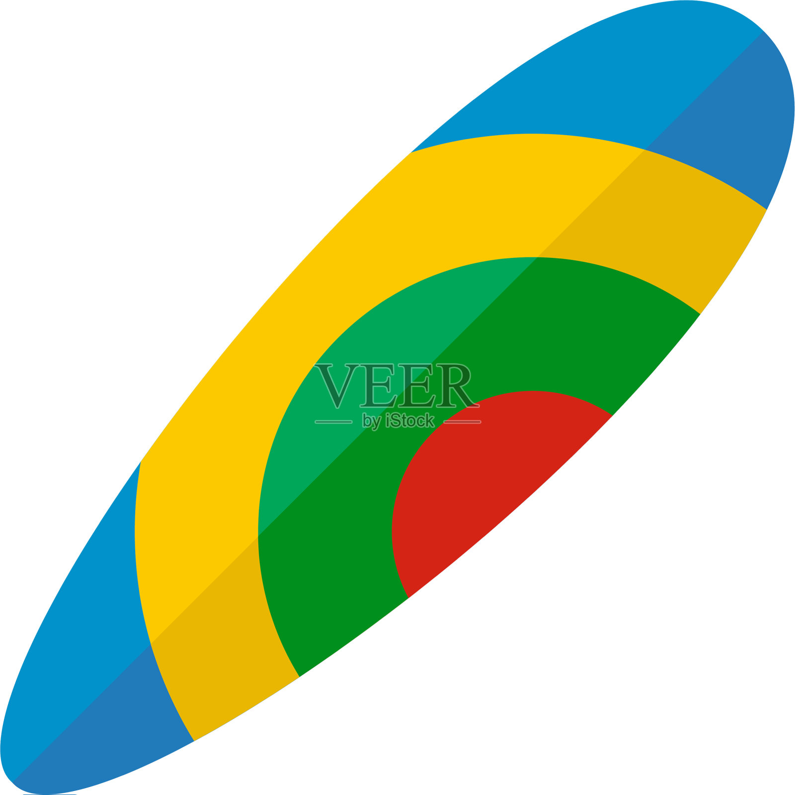 抽象的平板图标冲浪板风格设计元素图片