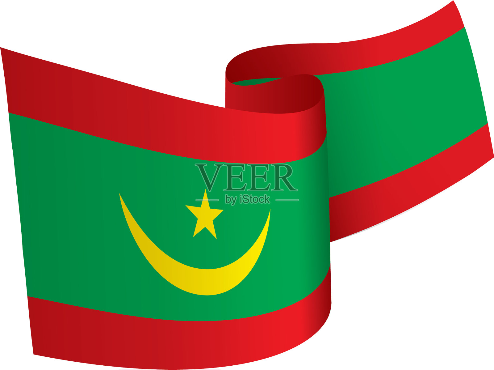 毛里塔尼亚国旗设计元素图片