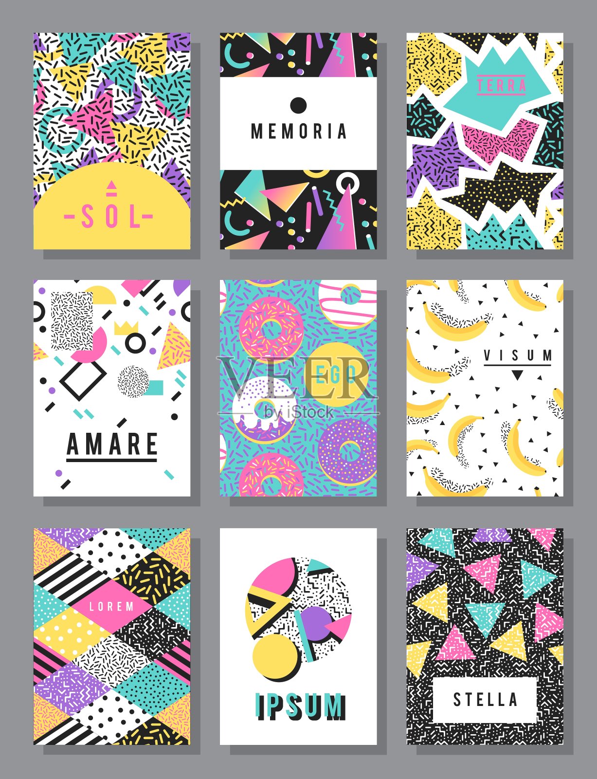 抽象的布局设计设计模板素材