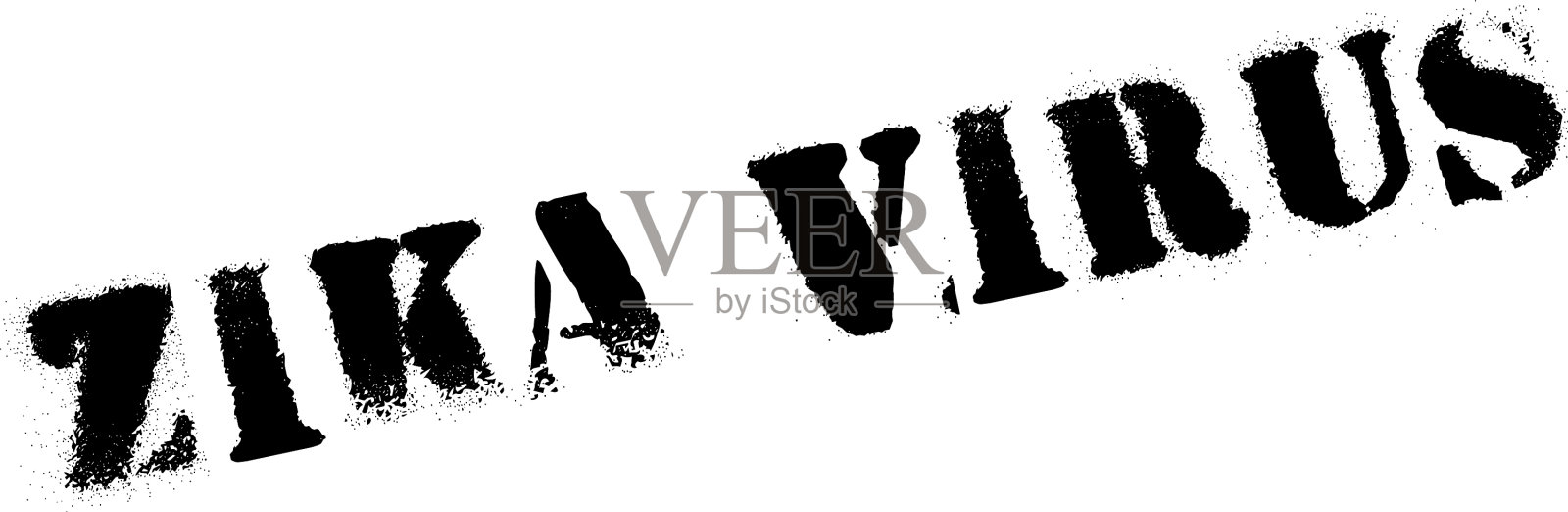 寨卡病毒橡皮图章设计元素图片