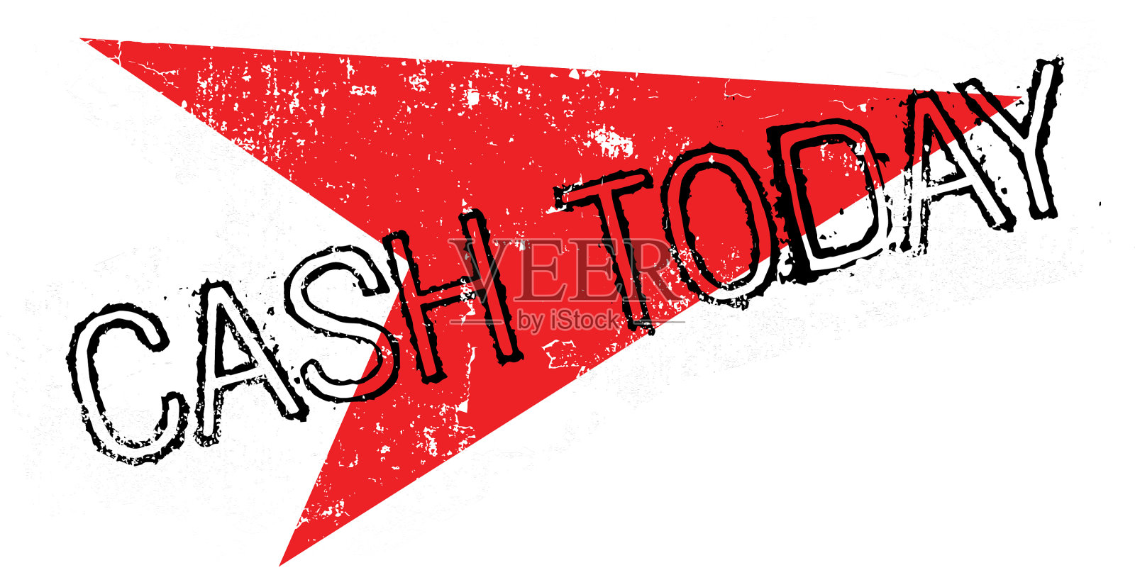 今日付现橡皮图章设计元素图片