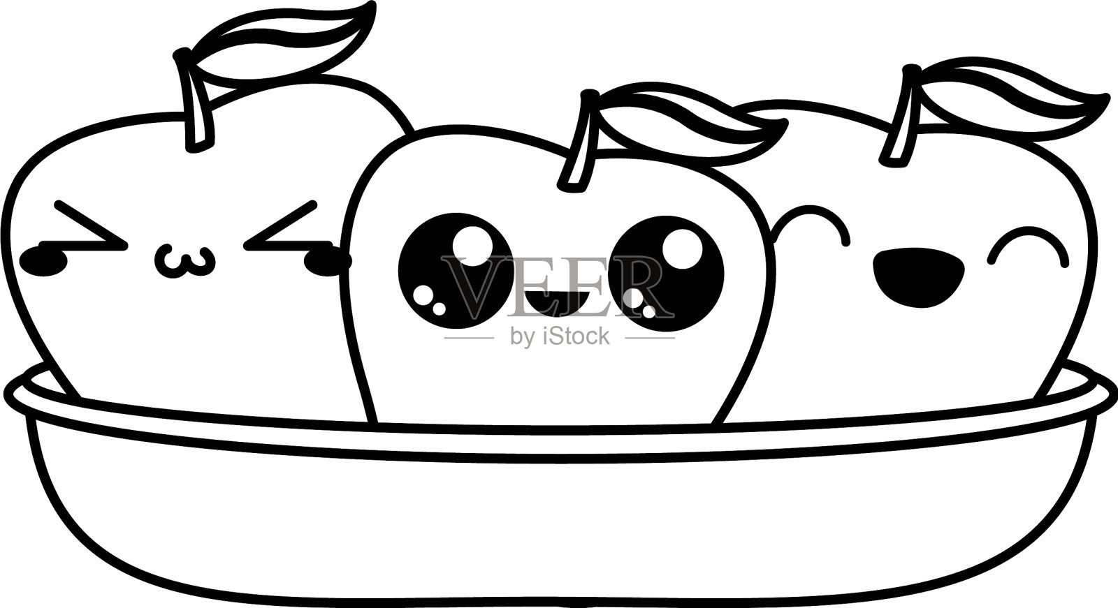 孤立的苹果设计设计元素图片