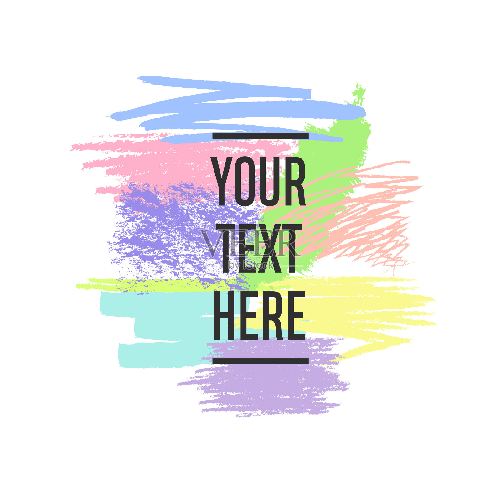 粉彩时尚框架为您的标志4设计元素图片