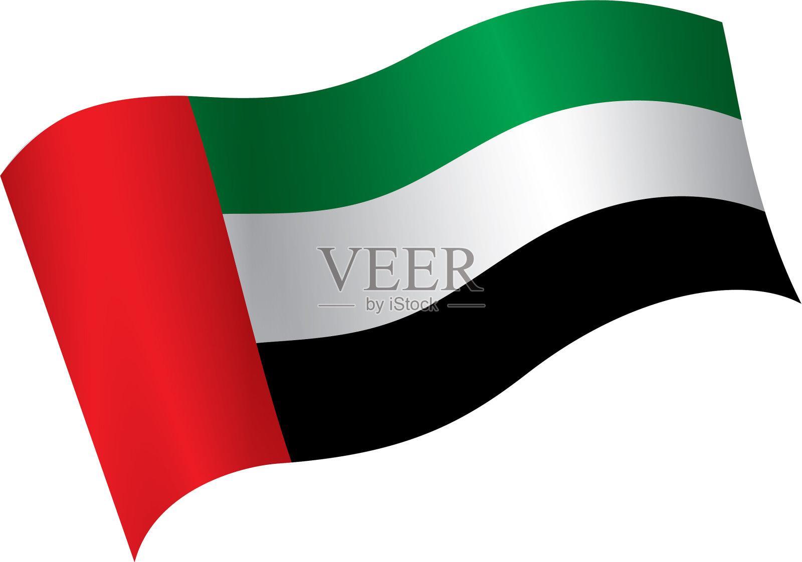 阿拉伯联合酋长国国旗设计元素图片