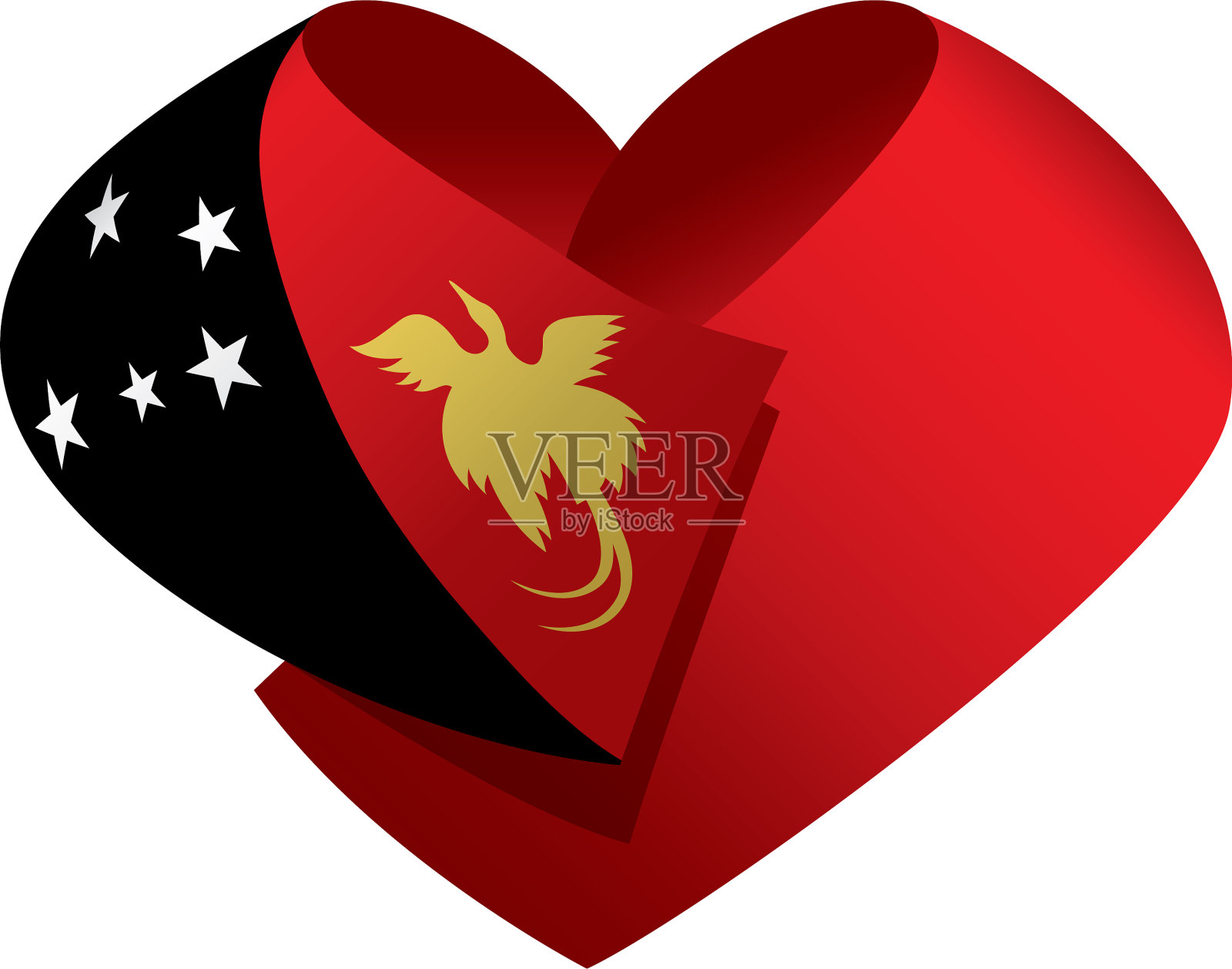 巴布亚新几内亚旗设计元素图片