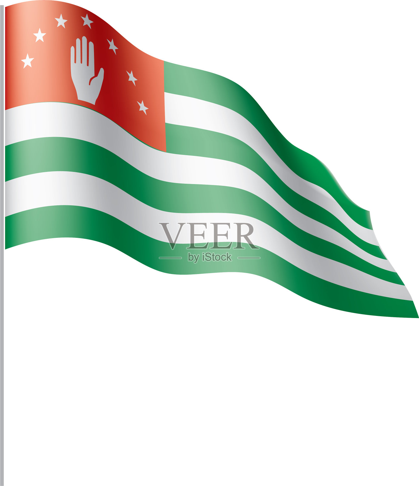 阿布哈兹国旗设计元素图片