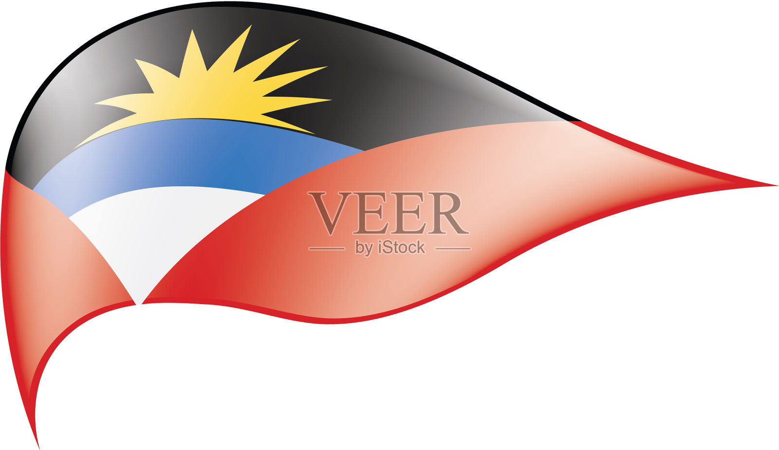 安提瓜和巴布达国旗设计元素图片