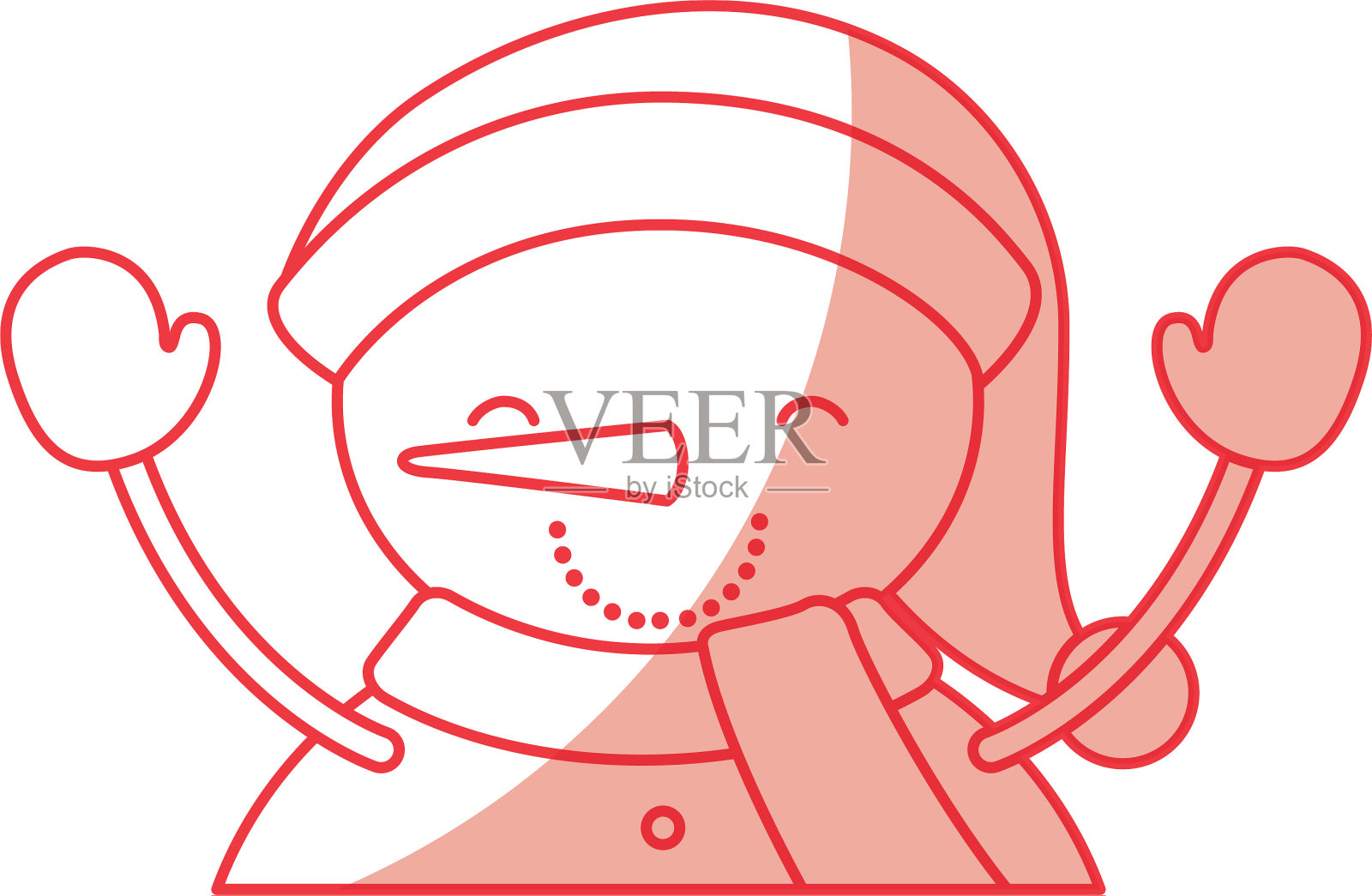 可爱的雪人图标设计元素图片