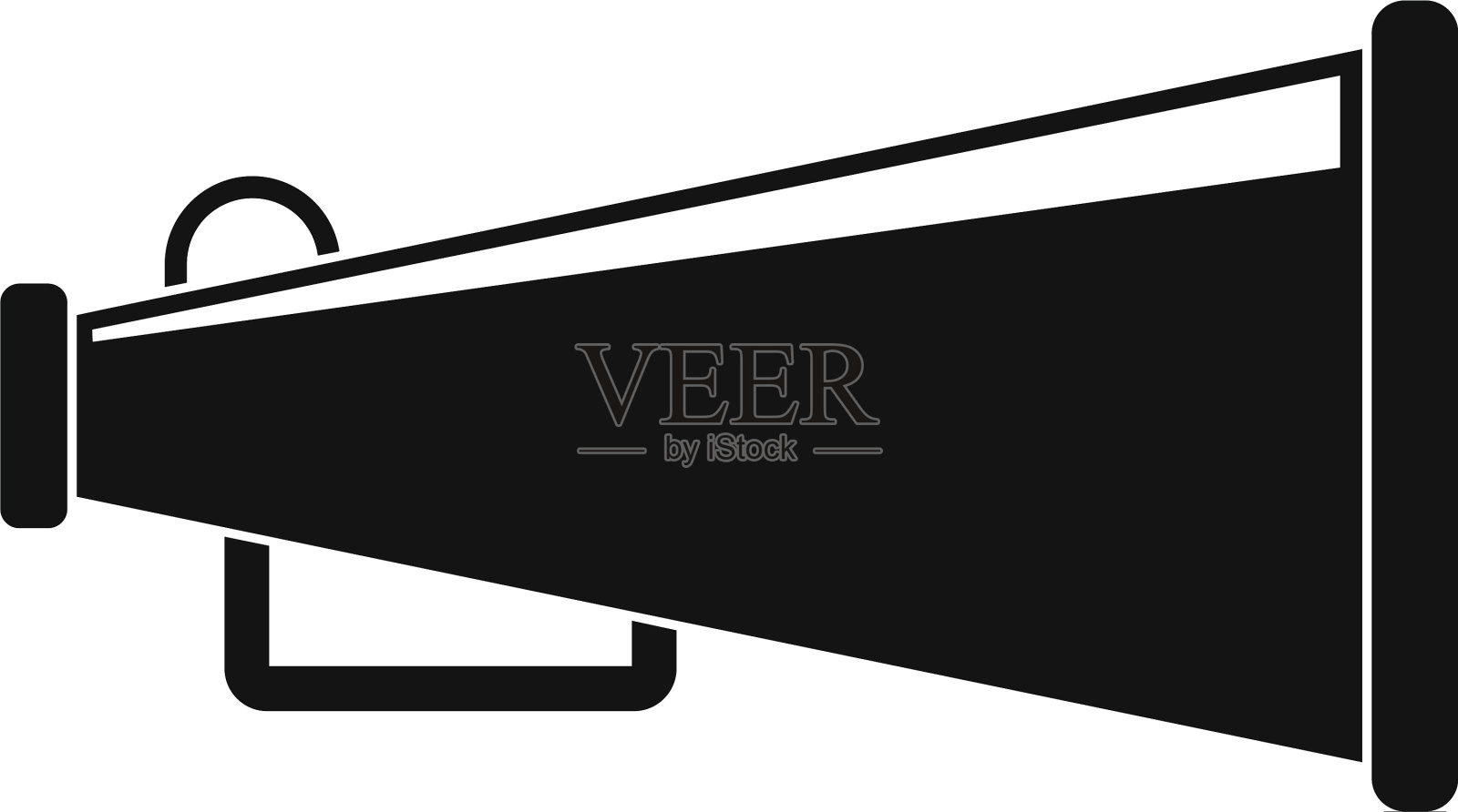 喇叭图标风格简单图标素材