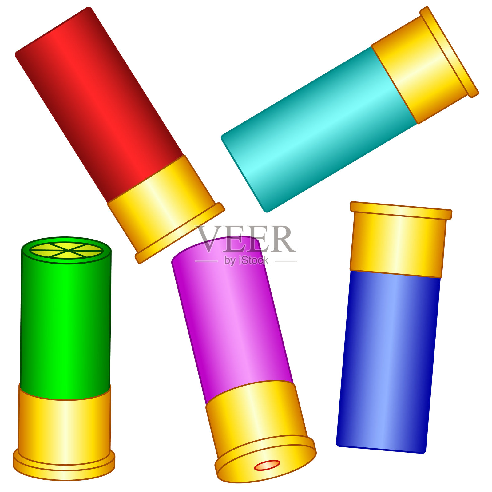 霰弹枪夹套设计元素图片