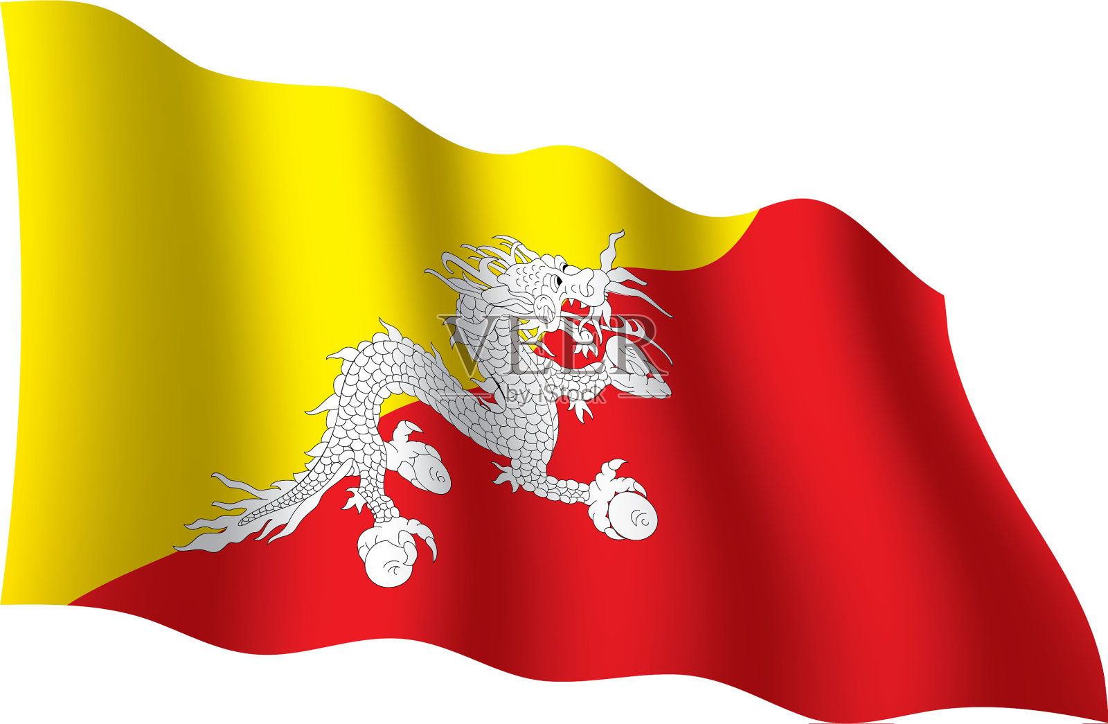 不丹国旗设计元素图片