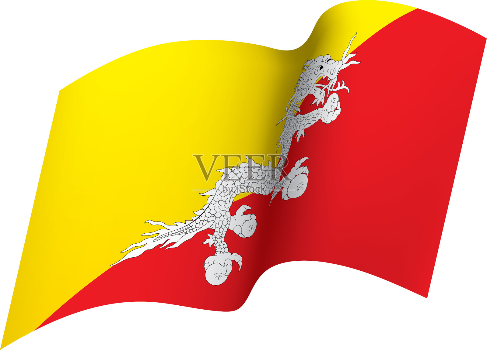 不丹国旗设计元素图片