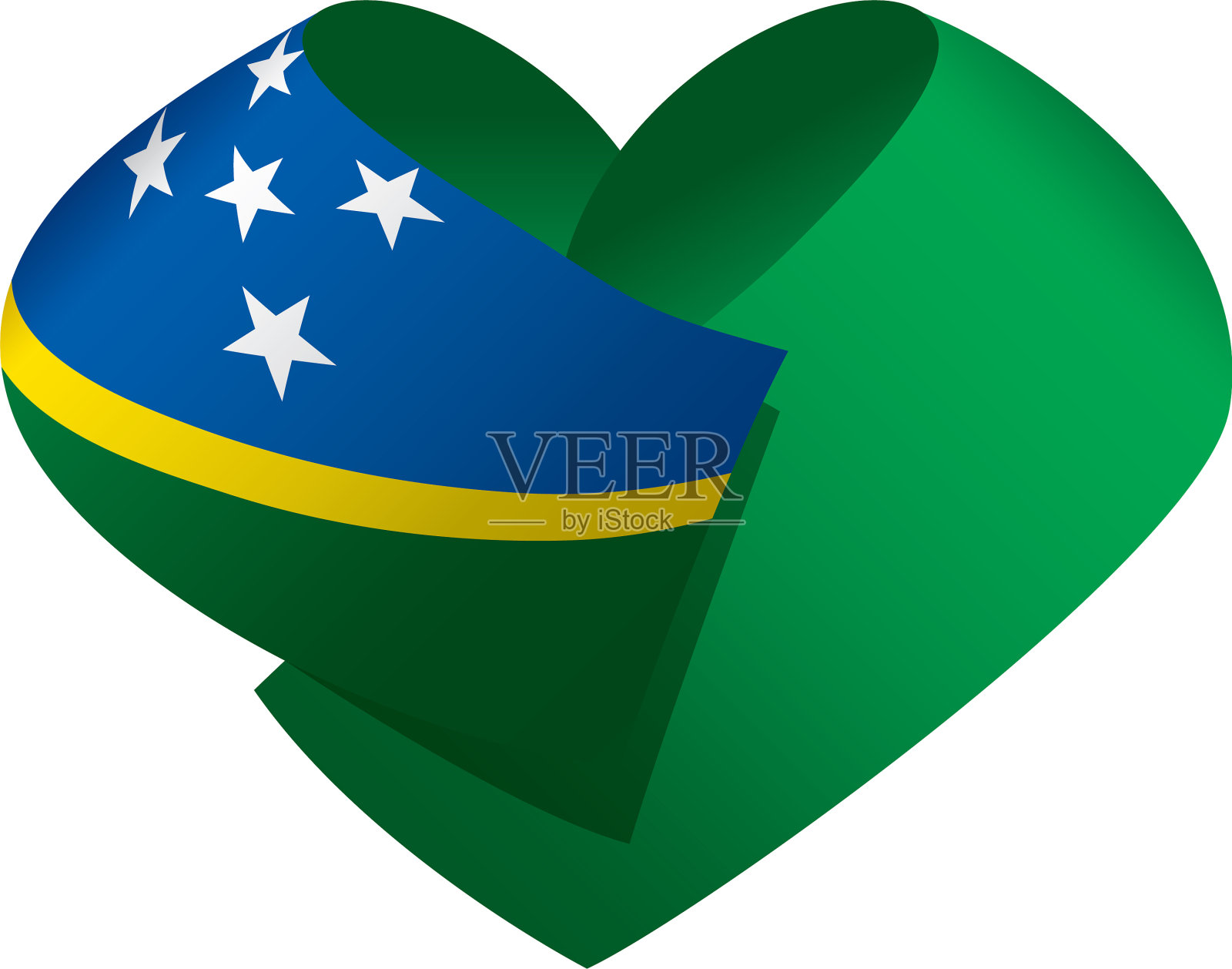 所罗门群岛国旗设计元素图片