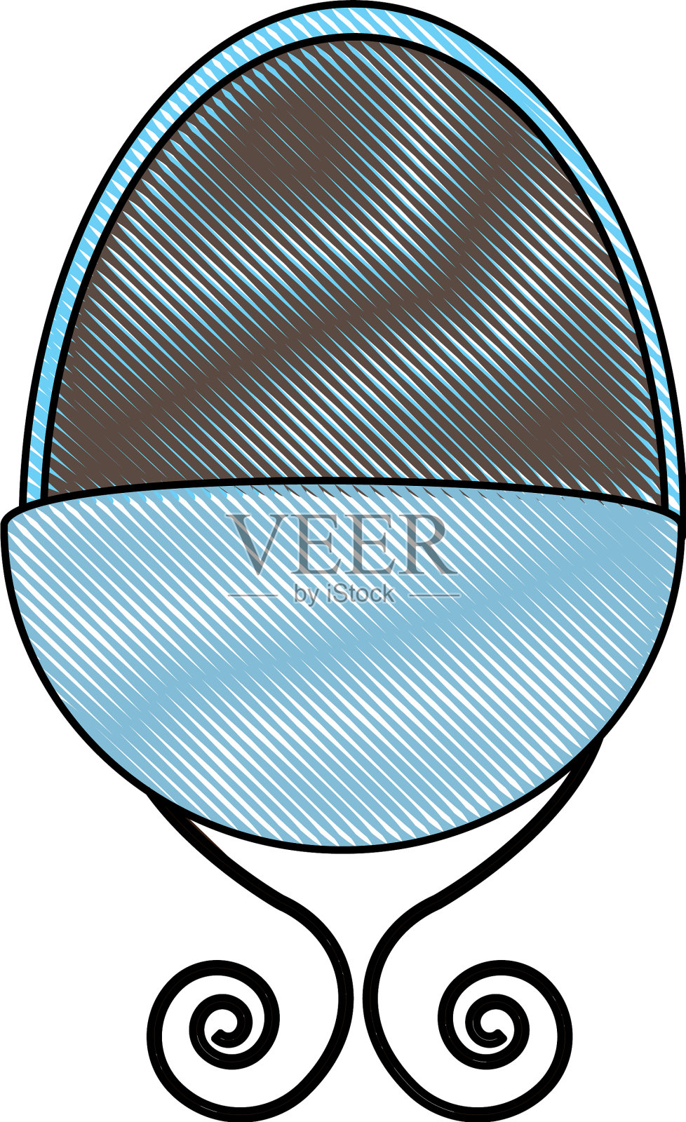 婴儿床画图标设计元素图片