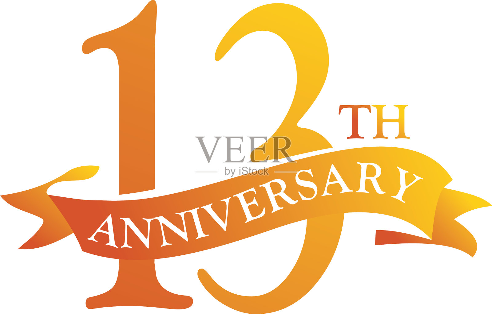 13周年庆典设计元素图片