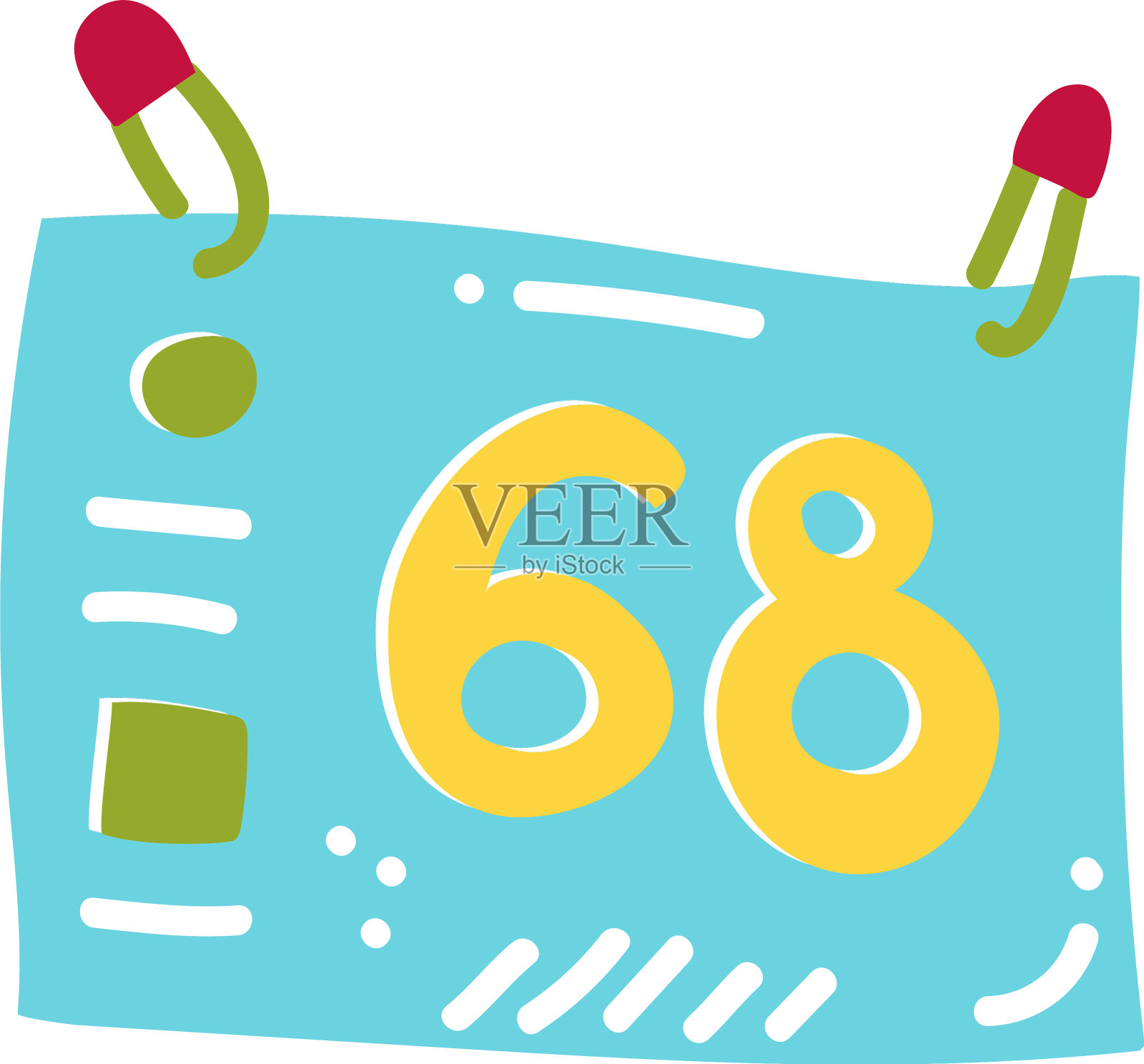 运动数量设计元素图片