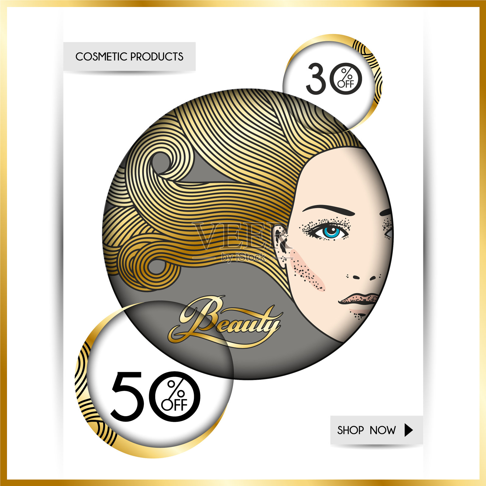 商业手册模板，为美容院和设计模板素材