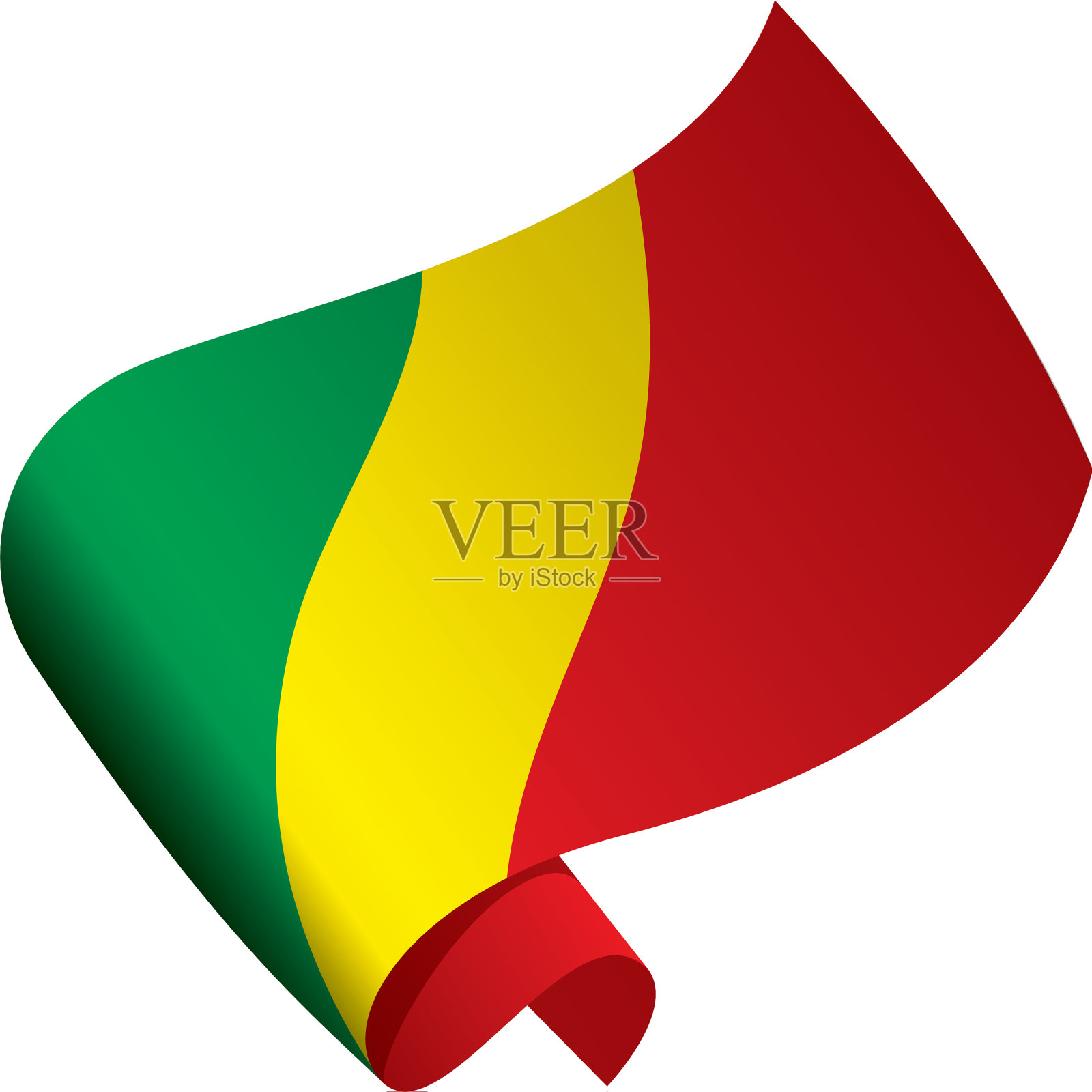 刚果(金)国旗设计元素图片