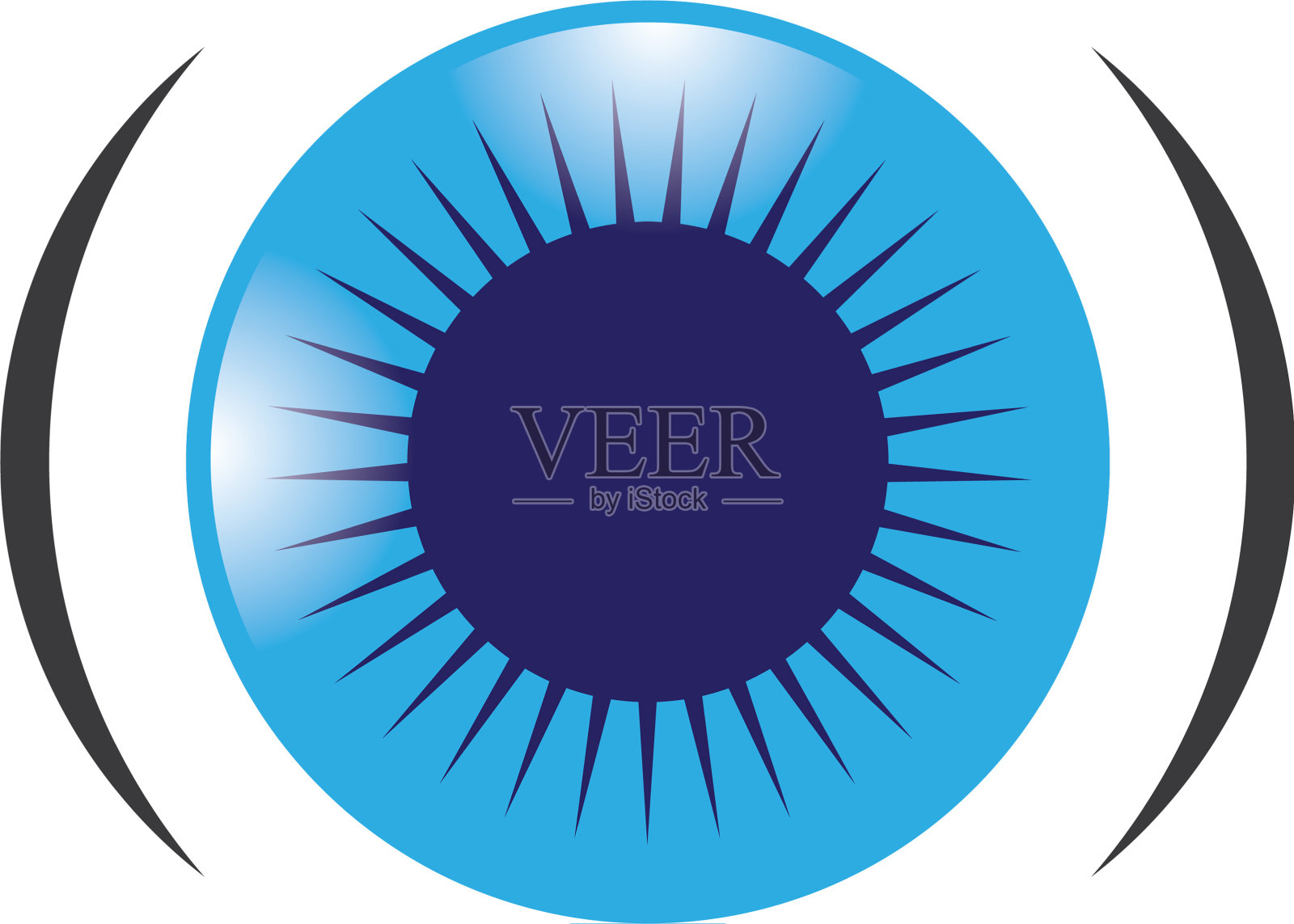 眼睛符号设计设计元素图片