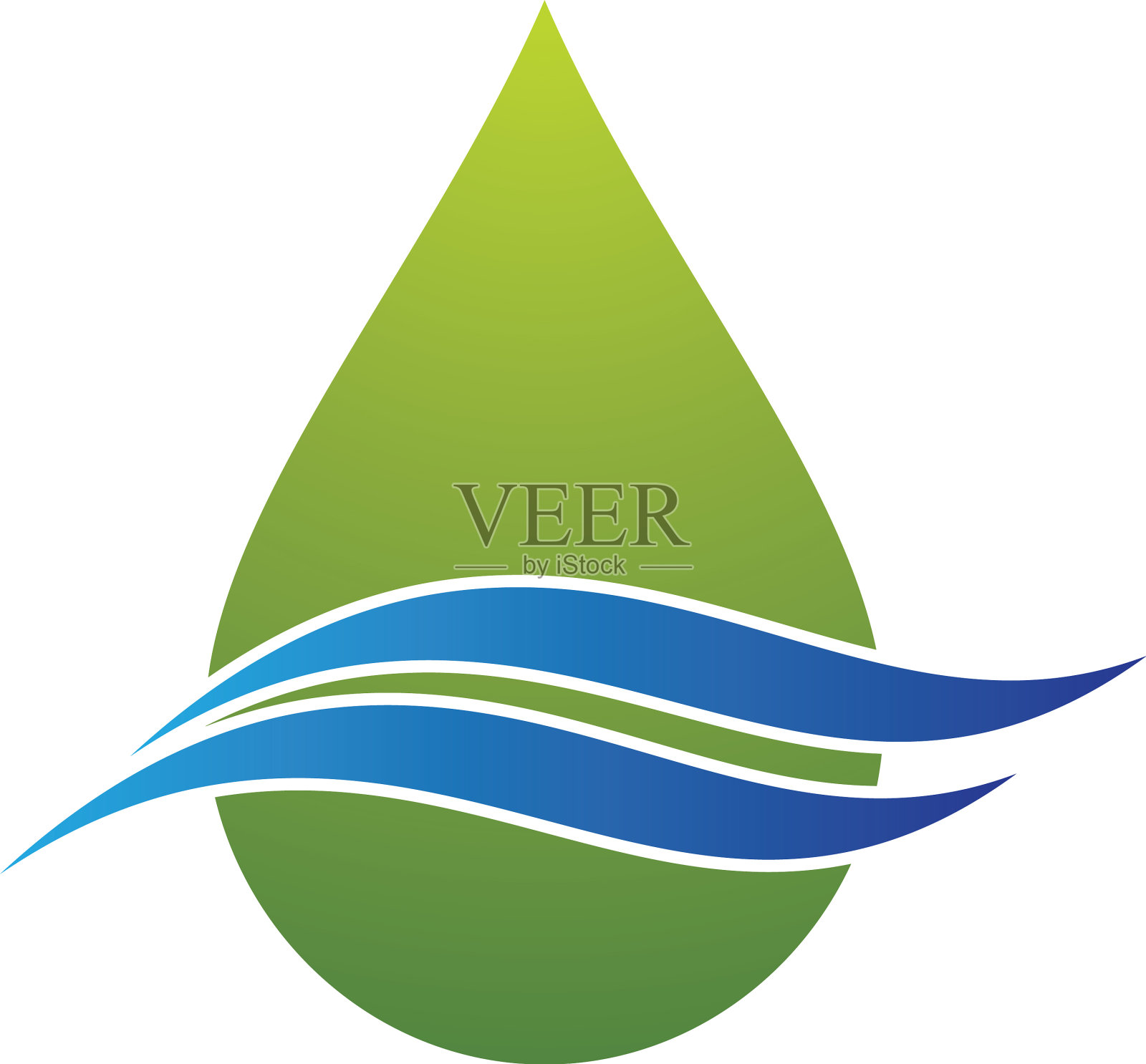 水滴标志图标设计元素图片