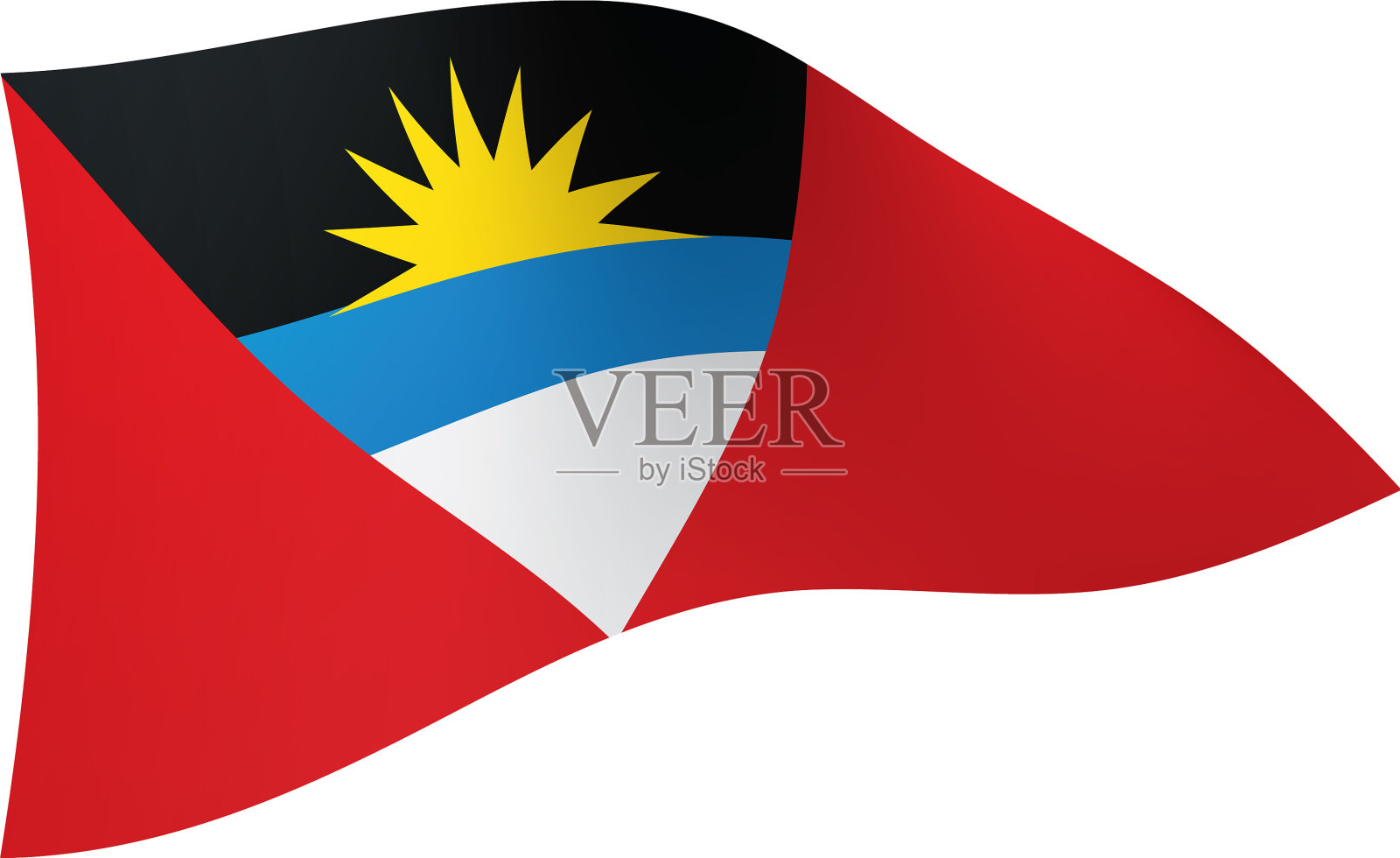 安提瓜和巴布达国旗设计元素图片