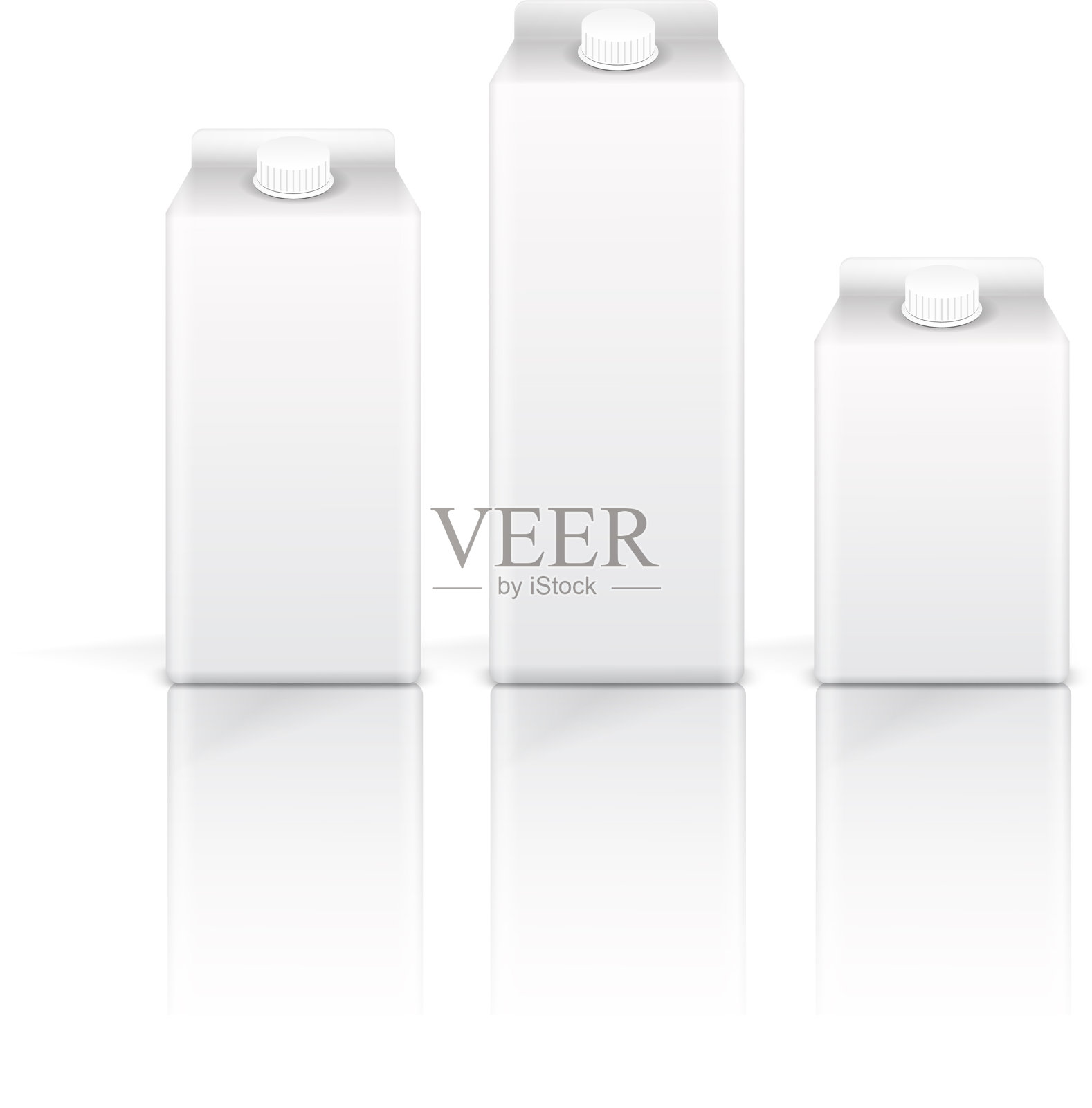 孤立的饮料盒设计元素图片