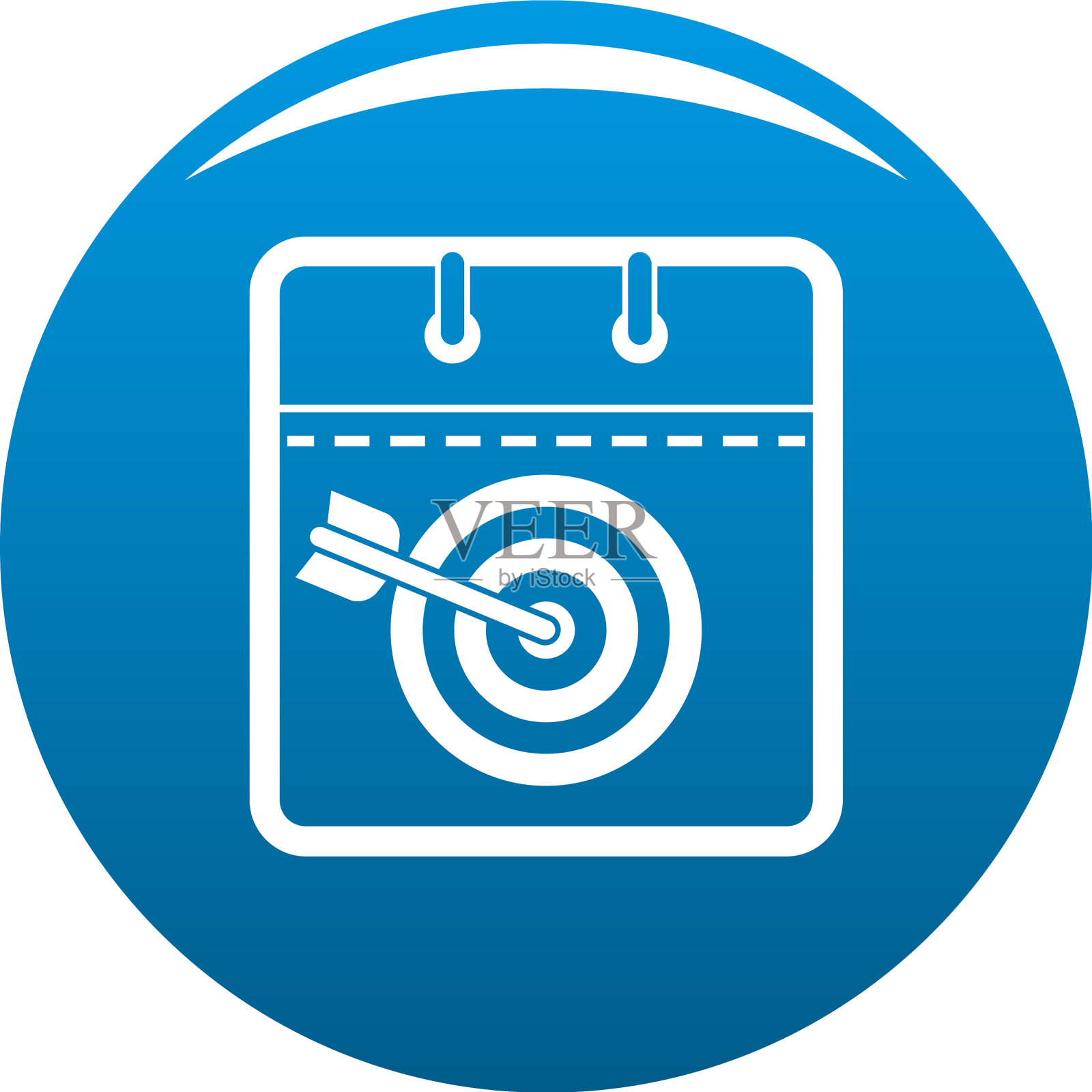 日历目标图标为蓝色图标素材