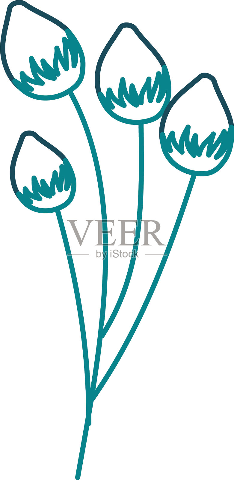 花娇嫩，蓓蕾开花设计元素图片