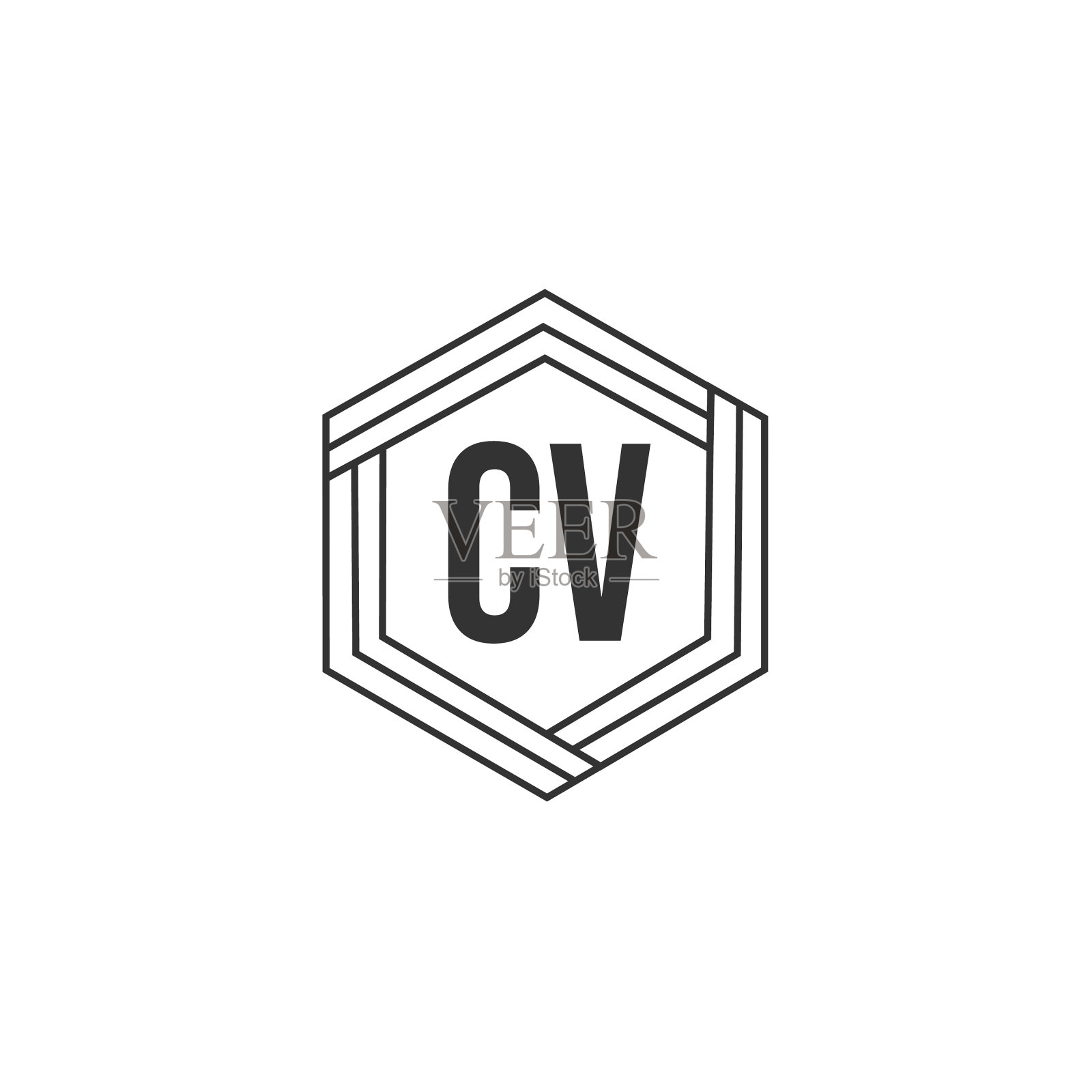 首字母简历logo模板设计图标素材