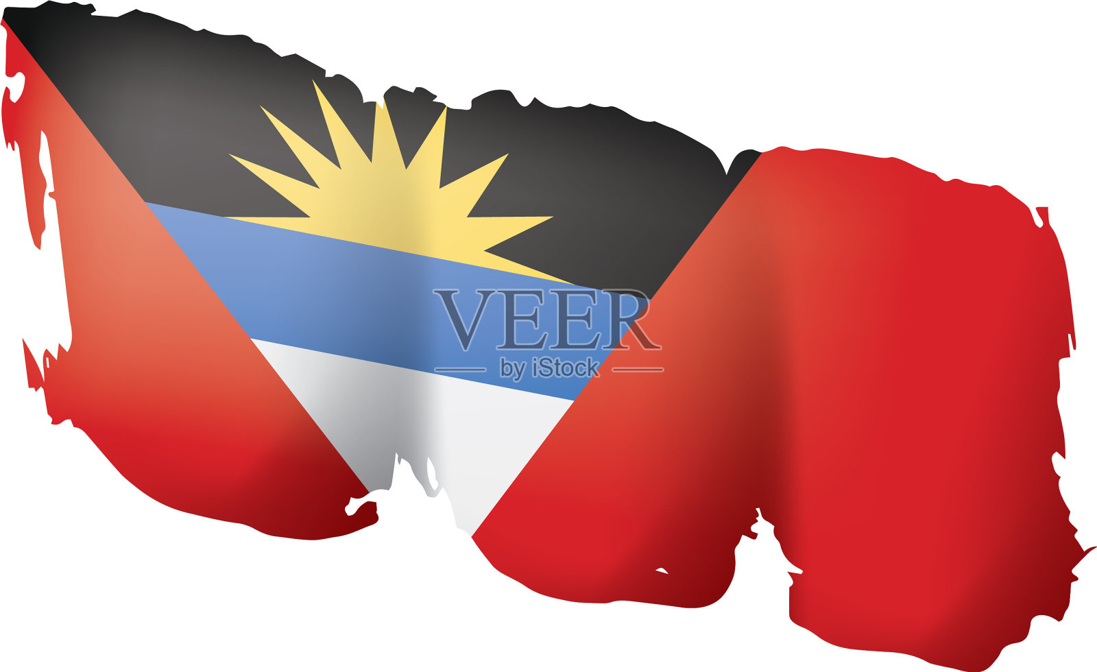 安提瓜和巴布达国旗设计元素图片