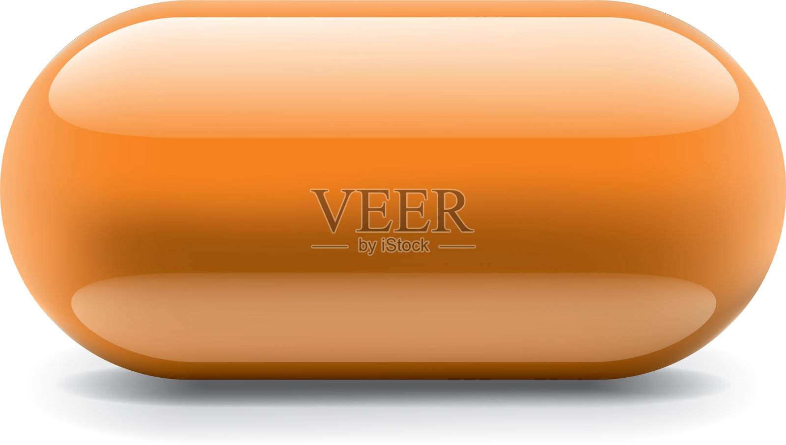 橙色贴纸上的白色背景设计元素图片