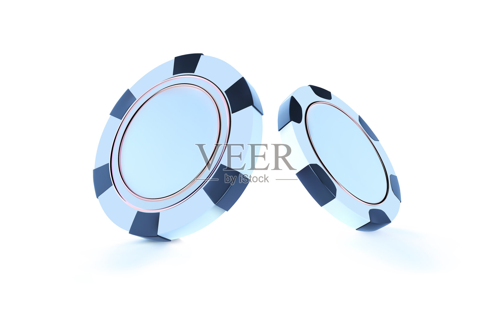 赌场芯片孤立的白色赌场游戏3d设计元素图片