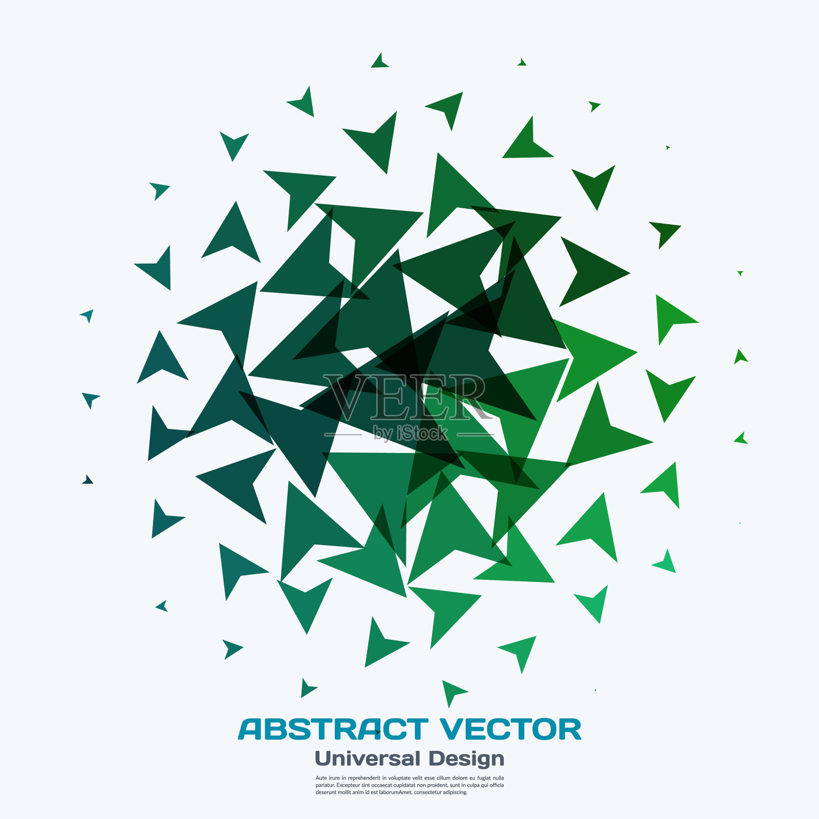 图形布局的抽象设计元素设计模板素材