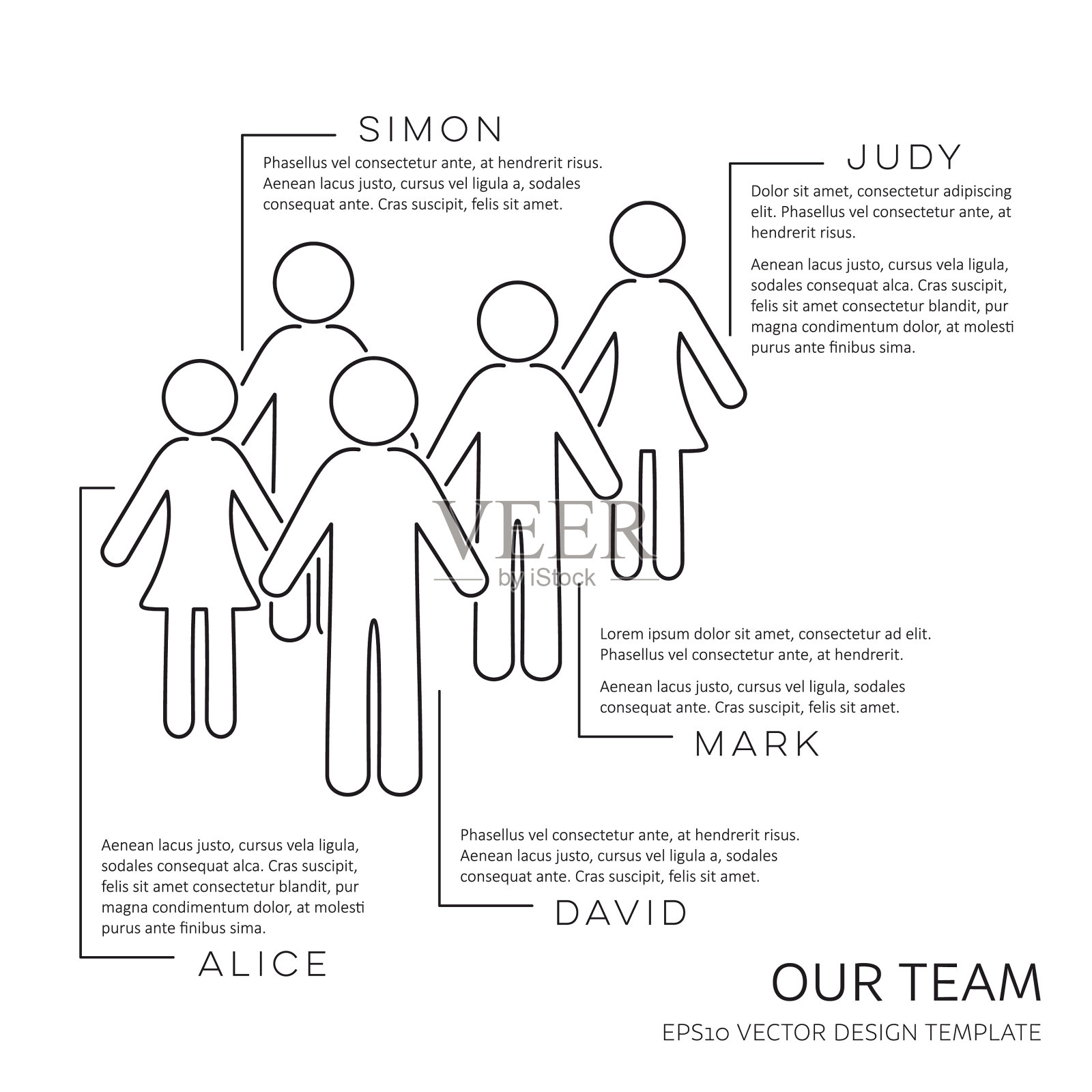 黑色我们的团队大纲设计模板设计模板素材