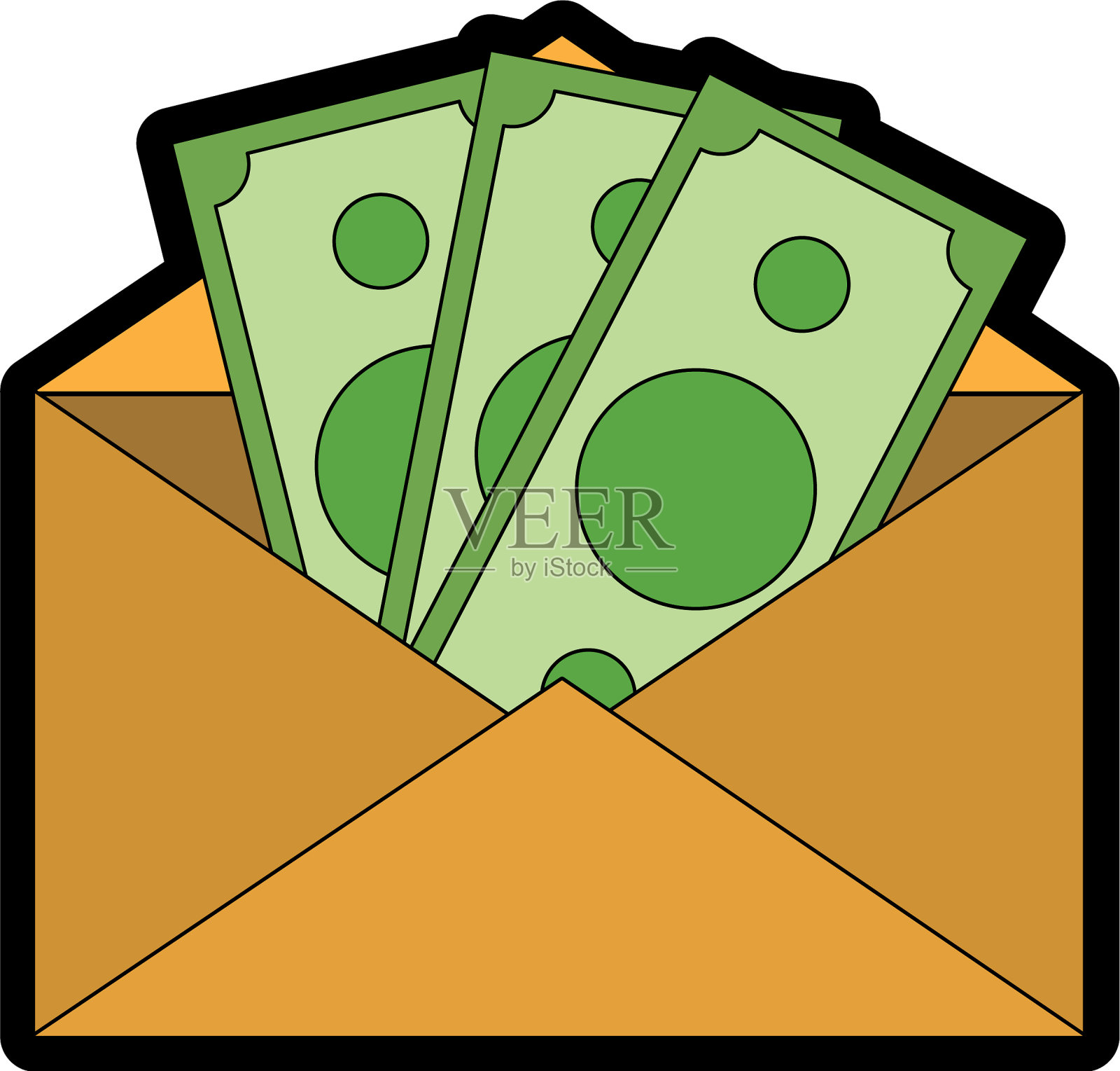 孤立的信封设计图标素材